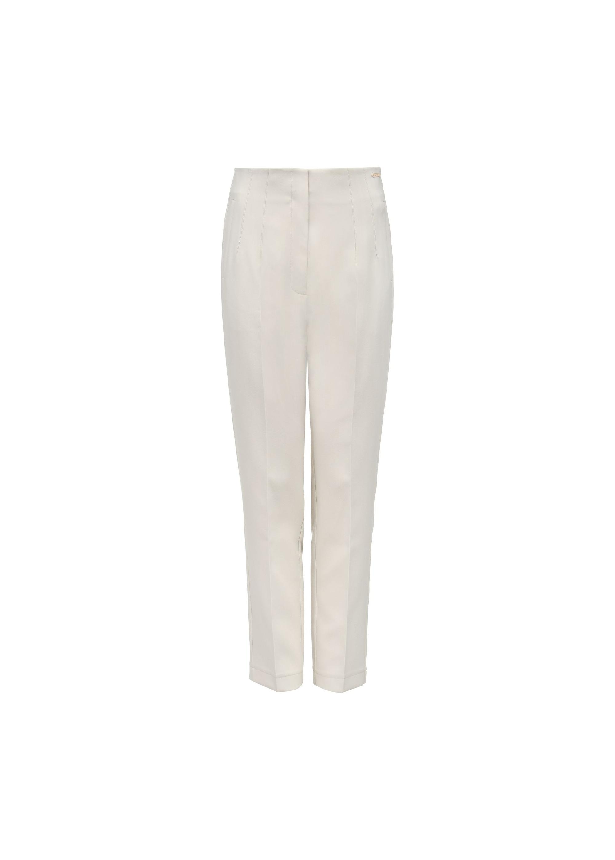 Beige elegant women's trousers SPODT-0109-80(W25)-05