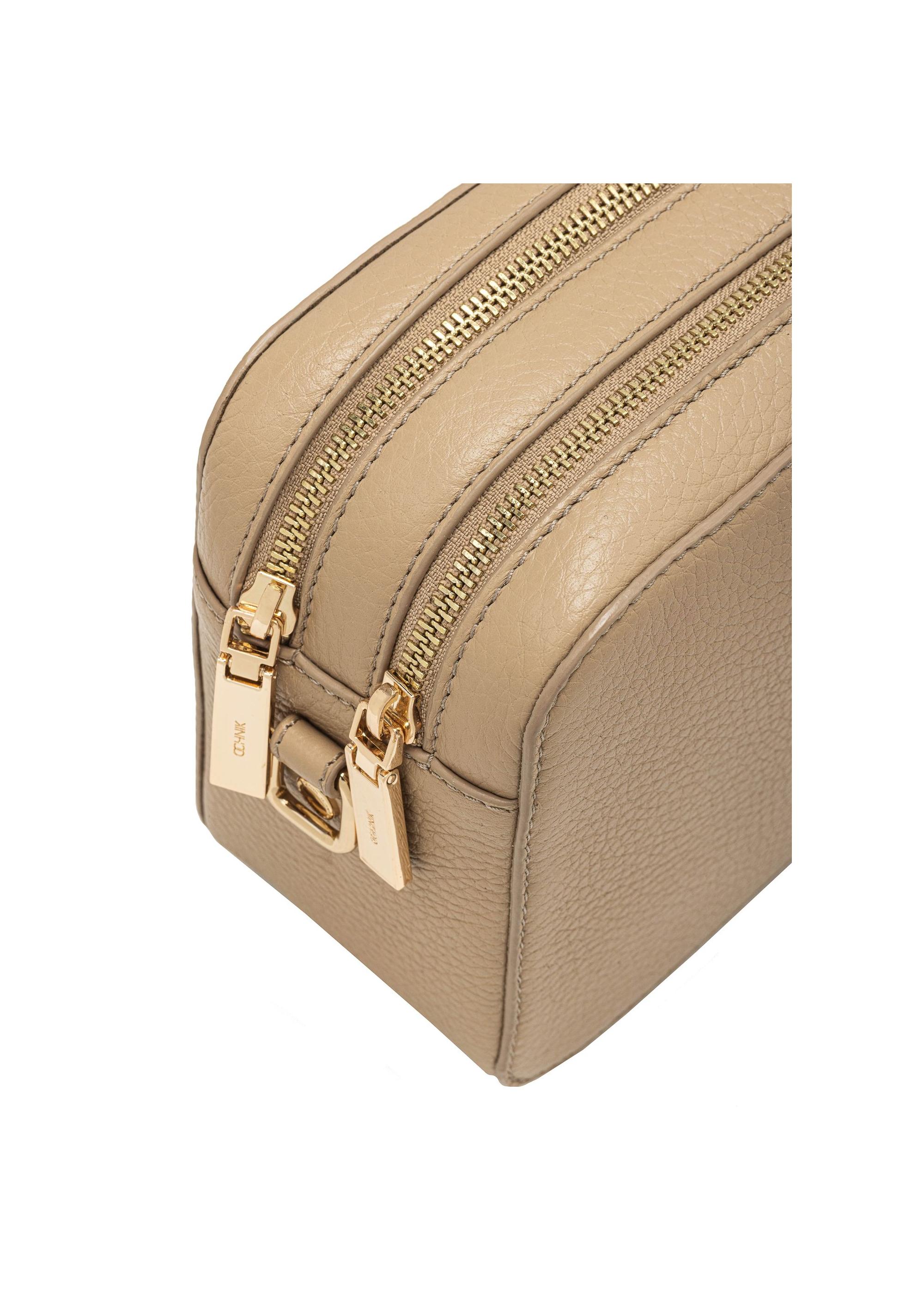 Beige leather women's handbag TORES-0732C-80(W25)-06