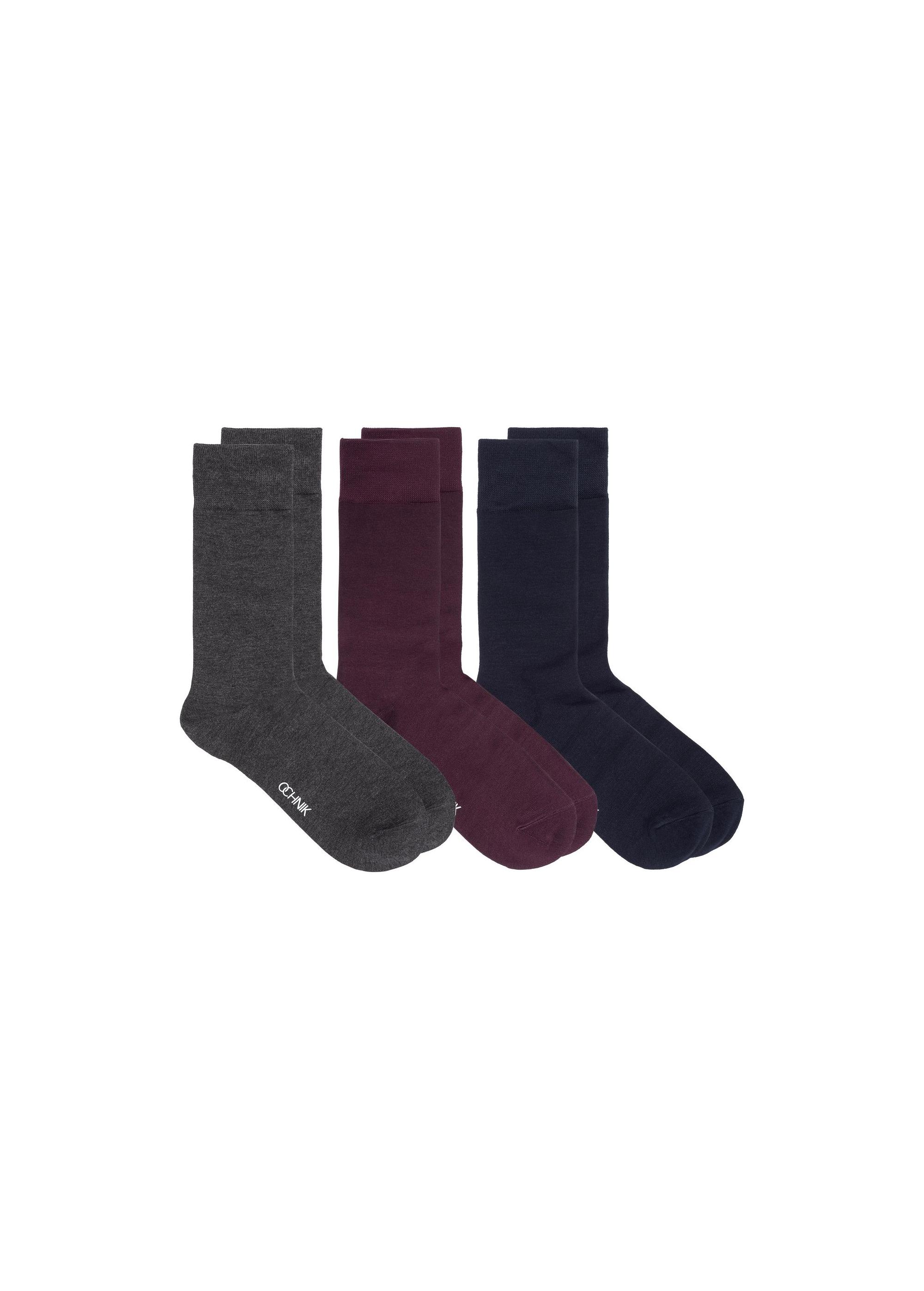 Set of men's basic socks ZESMT-0041-15(Z24)-01