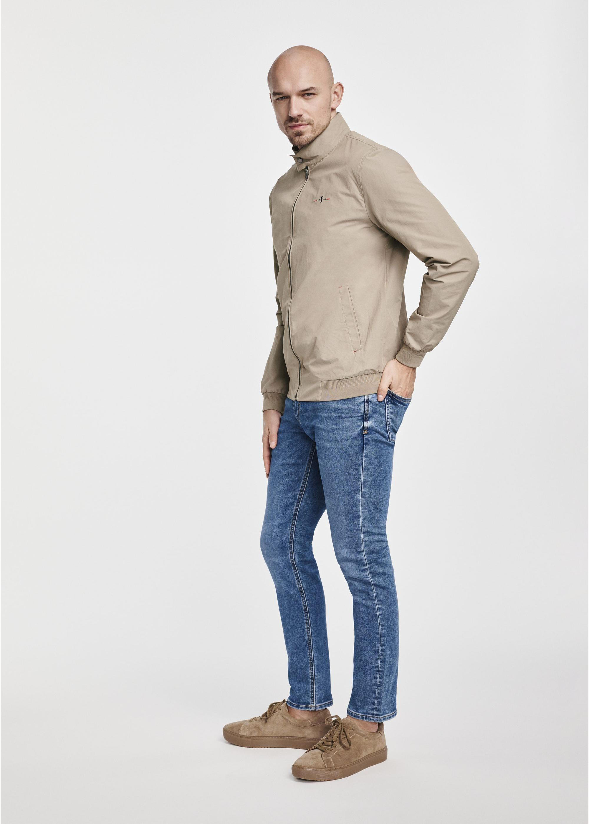 Beige light men's transition jacket KURMT-0370-81(W25)-04