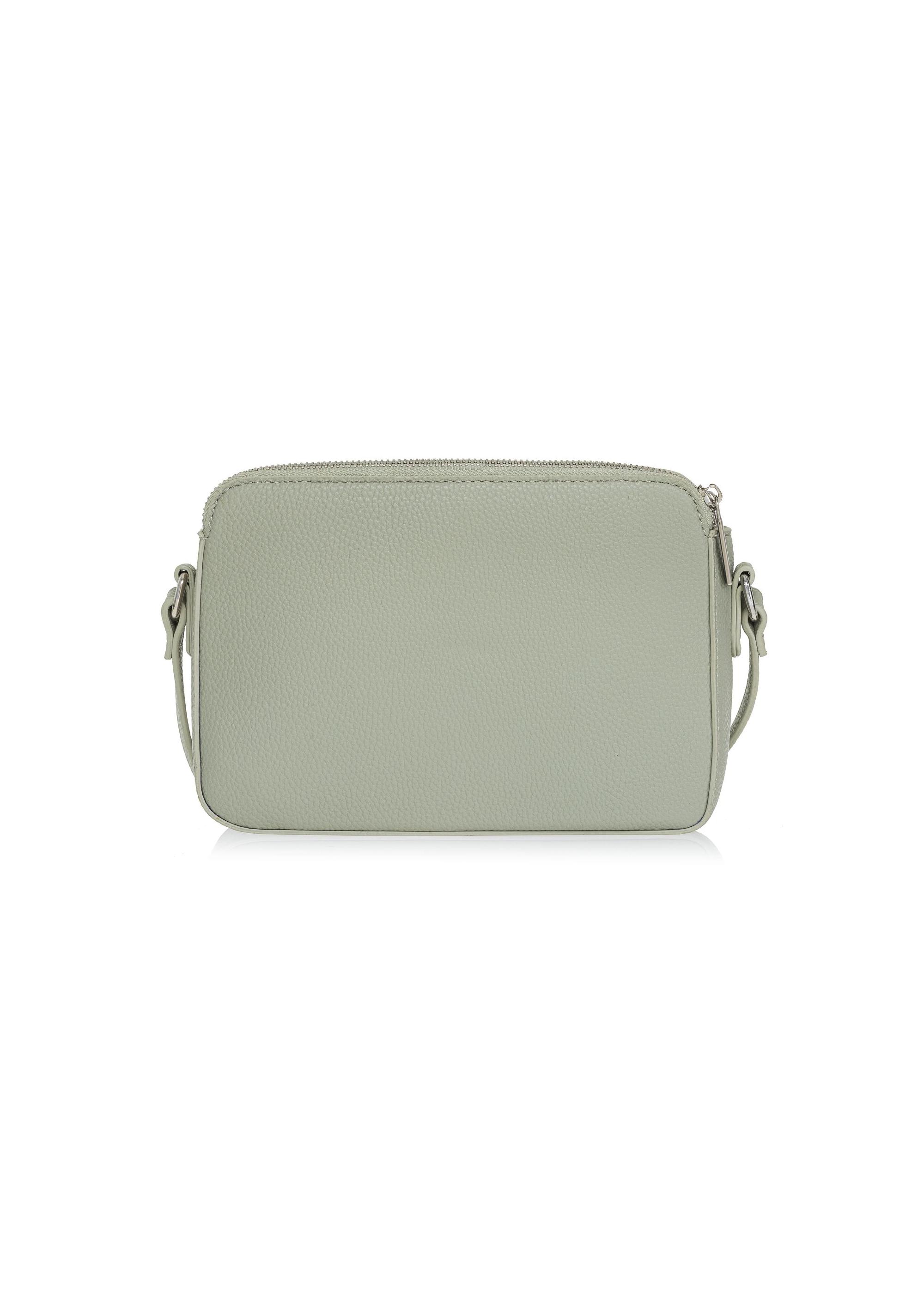 Light green three-compartment women's handbag TOREC-0830A-52(W25)-04