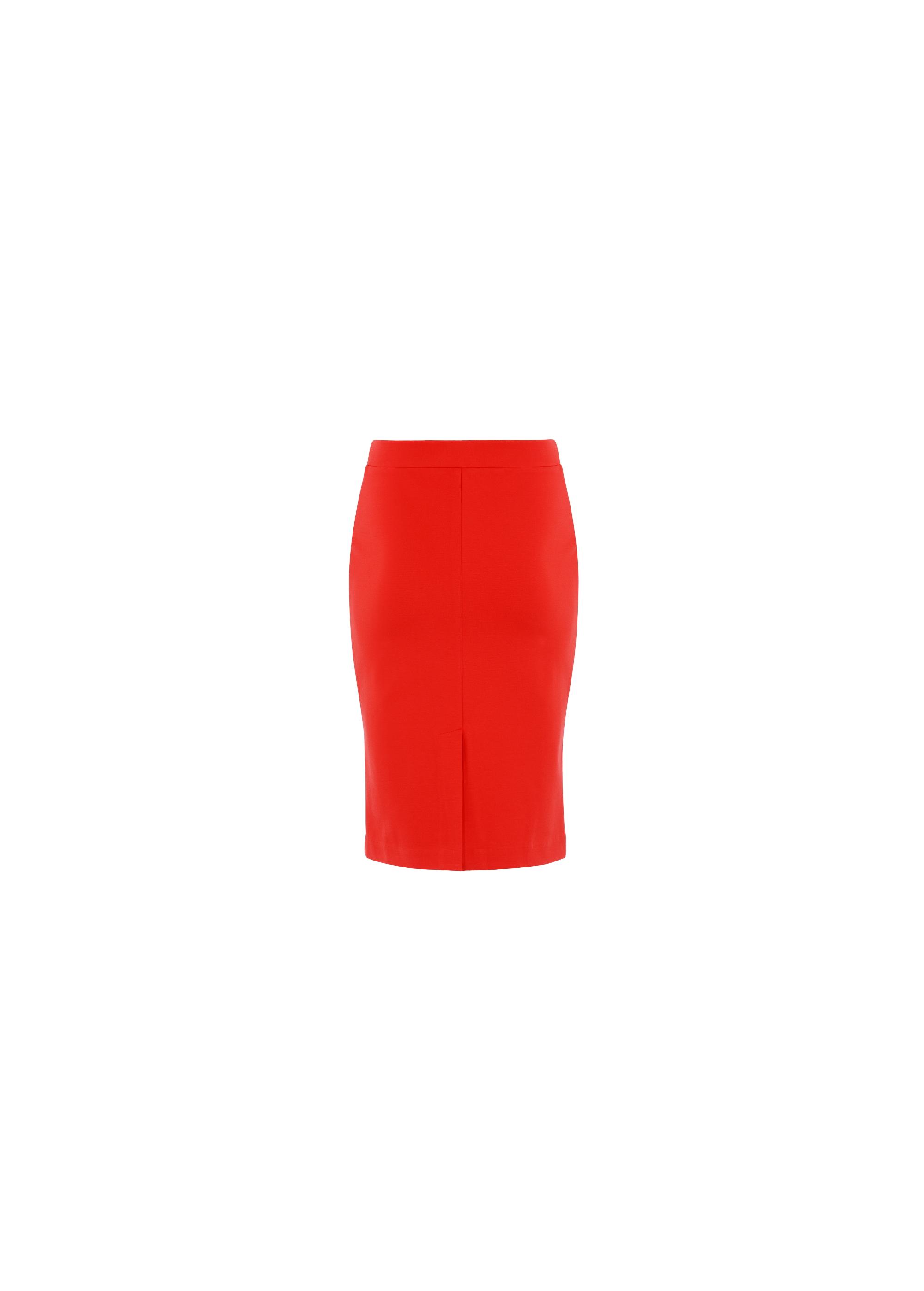 Red pencil skirt SPCDT-0031-42(W21)-04