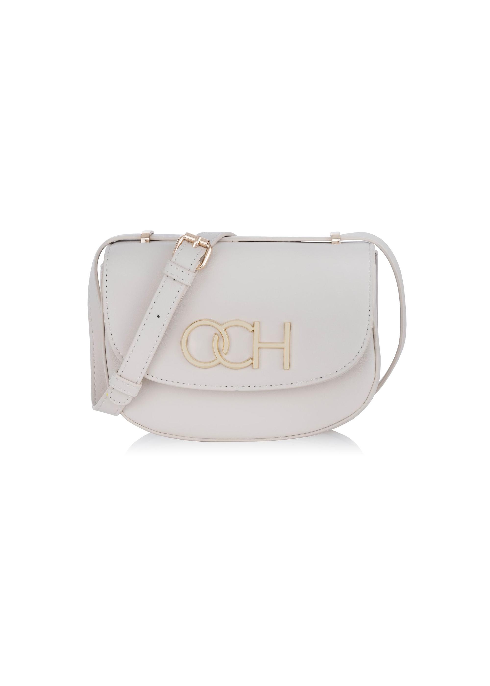 Cream logo saddle bag TOREC-0757A-12(W24)-01