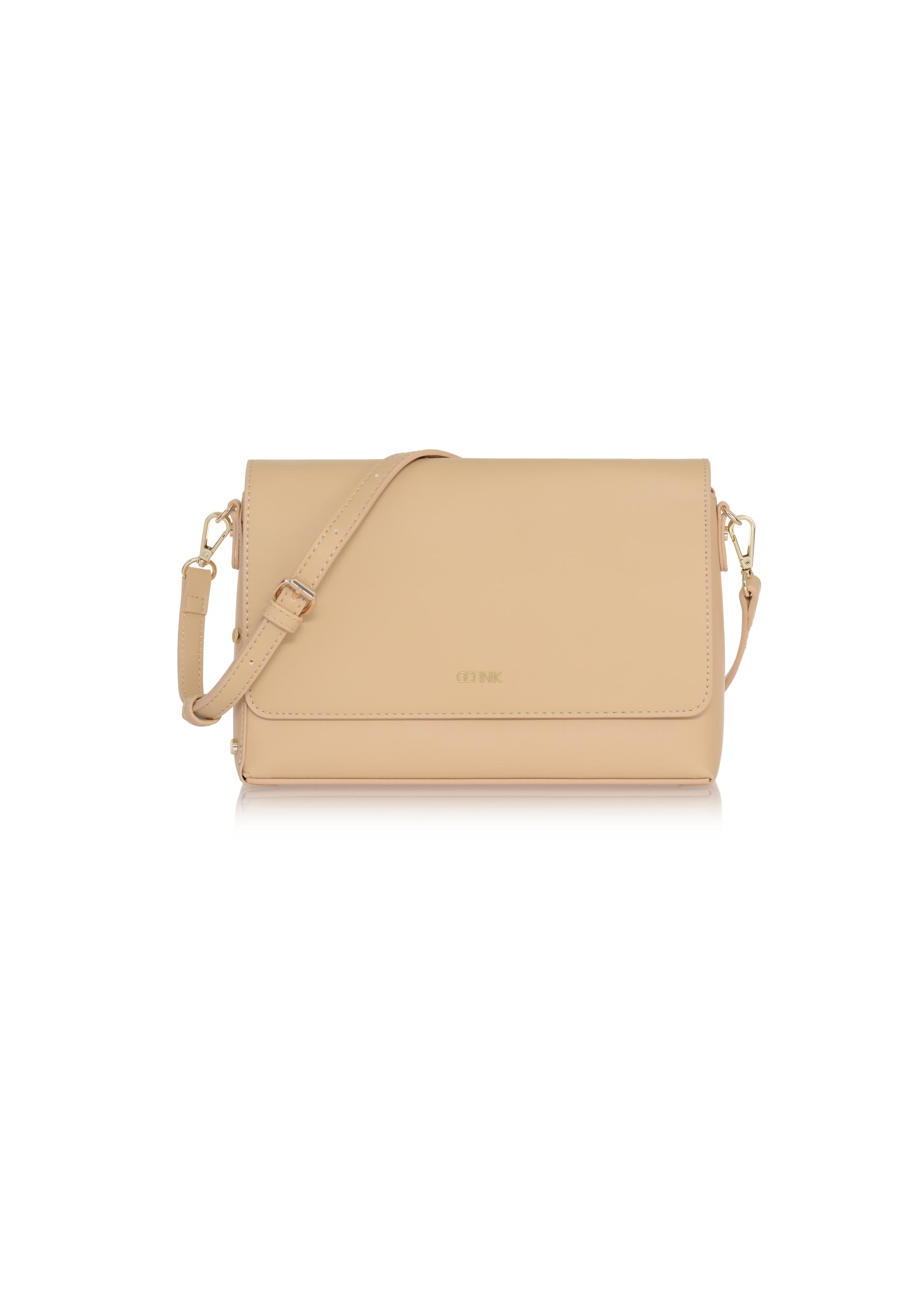 Beige women's postbag TOREC-0327C-81(Z23)-01