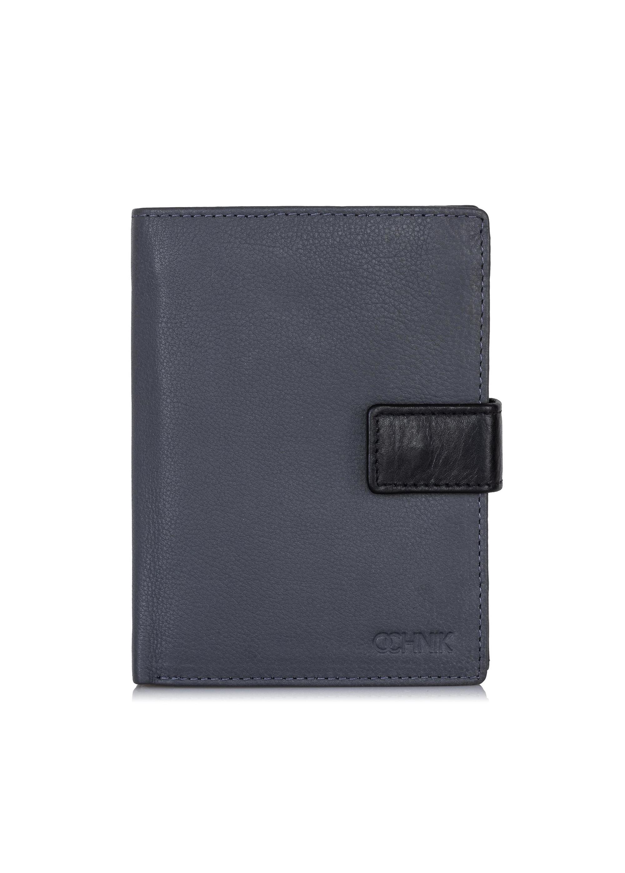 Graphite leather men's wallet PORMS-0543-95(Z23)-01