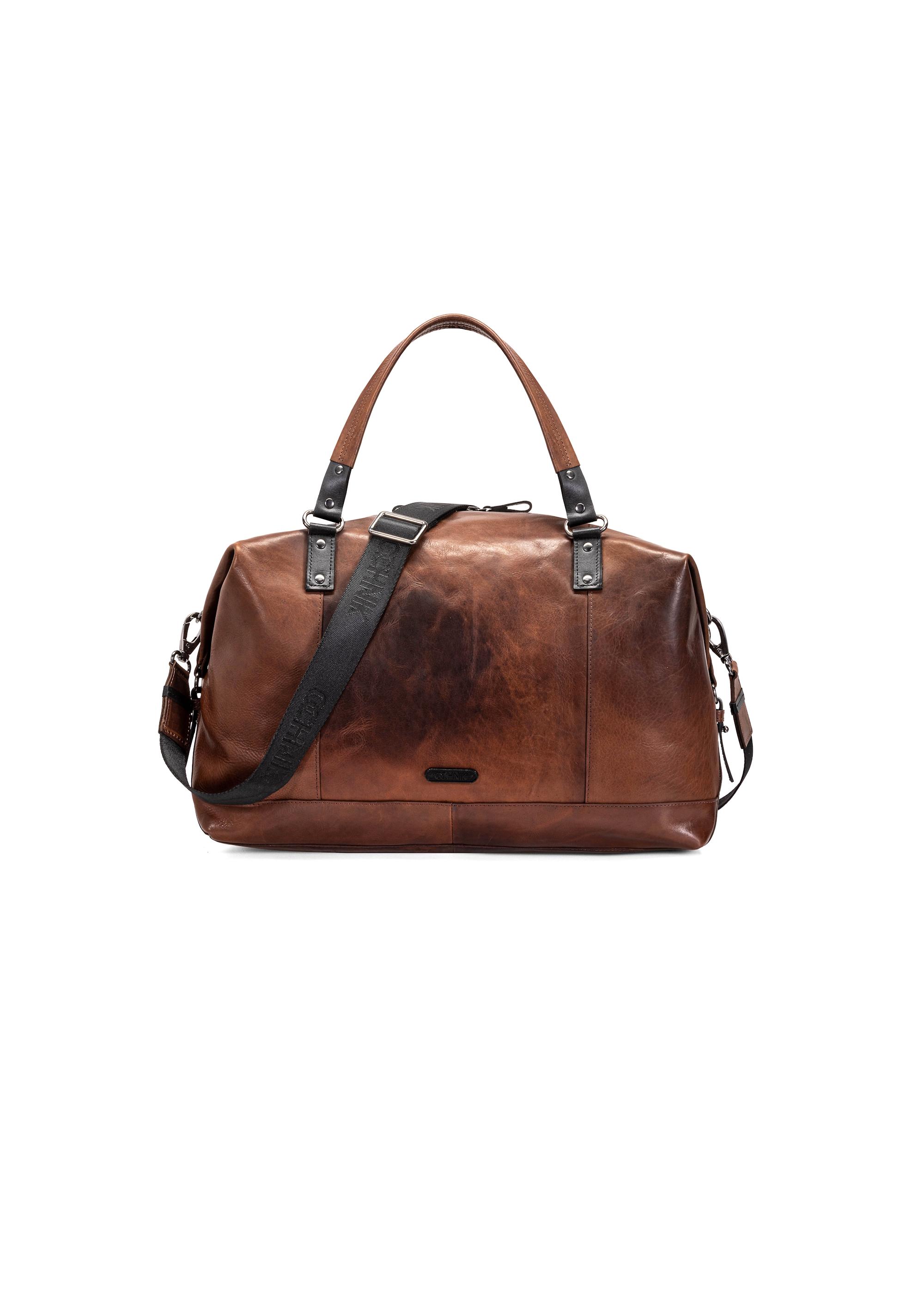 Brown leather large men's bag TORMS-0103C-79(W25)-01