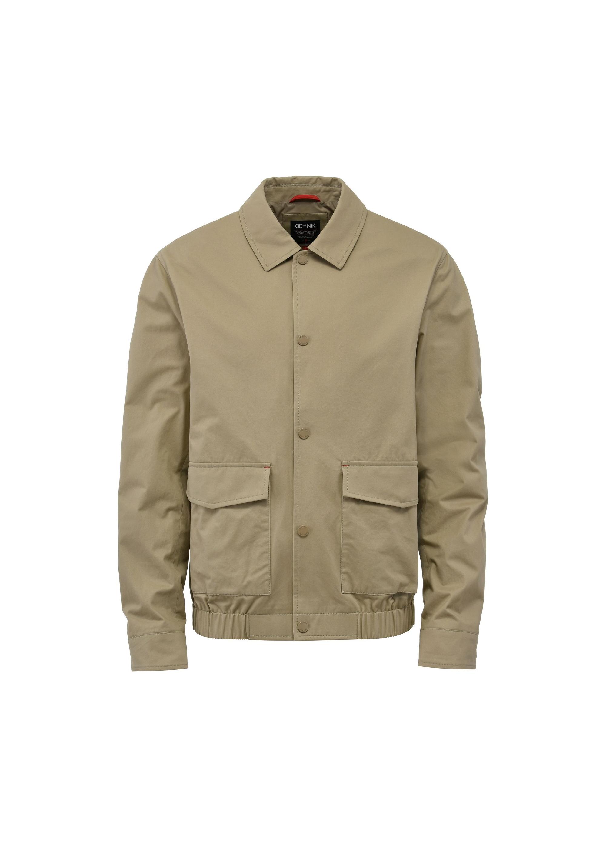 Beige men's transition jacket KURMT-0365-82(W25)-04