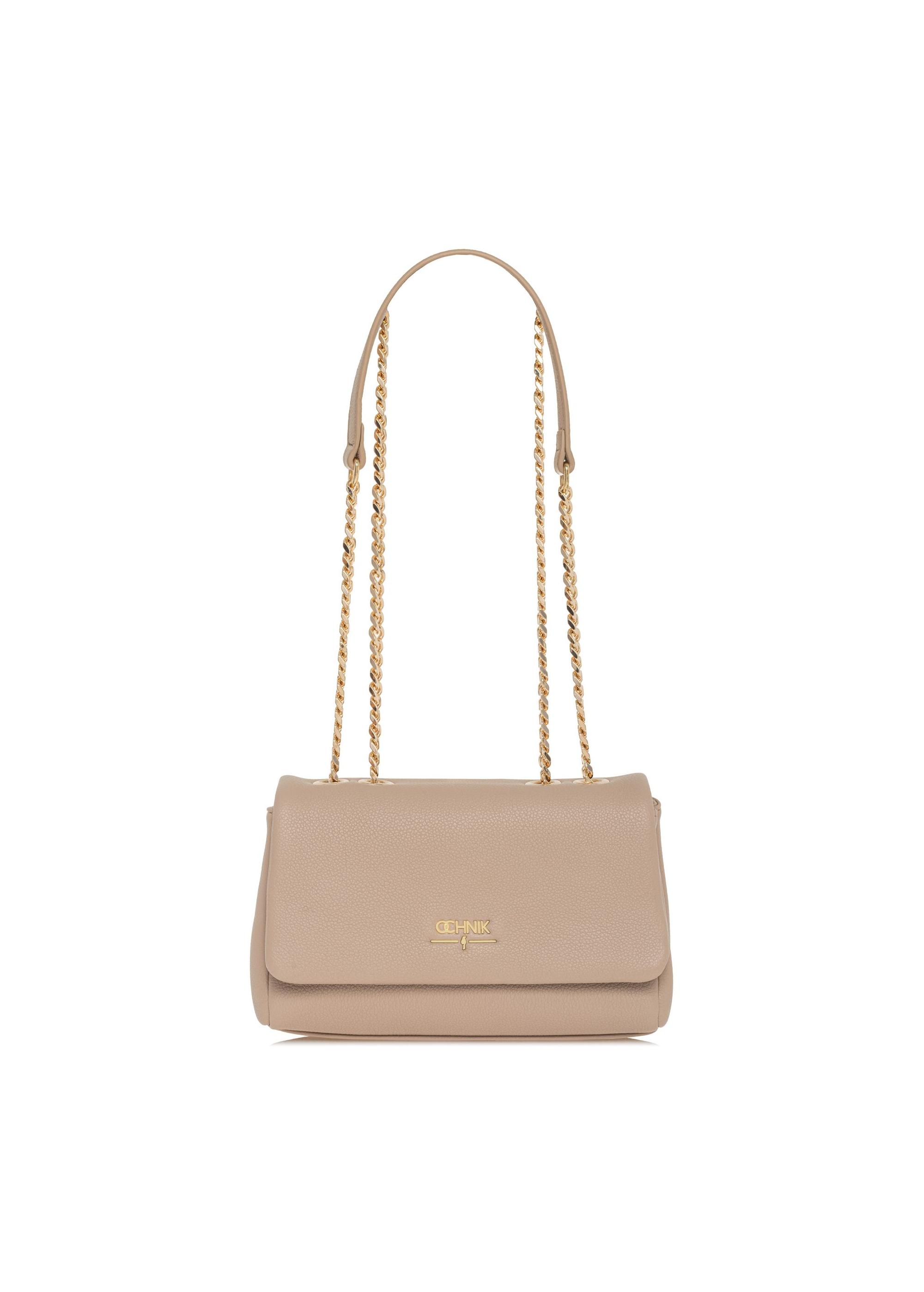 Beige small bag with chain TOREC-1005-81(W25)-01