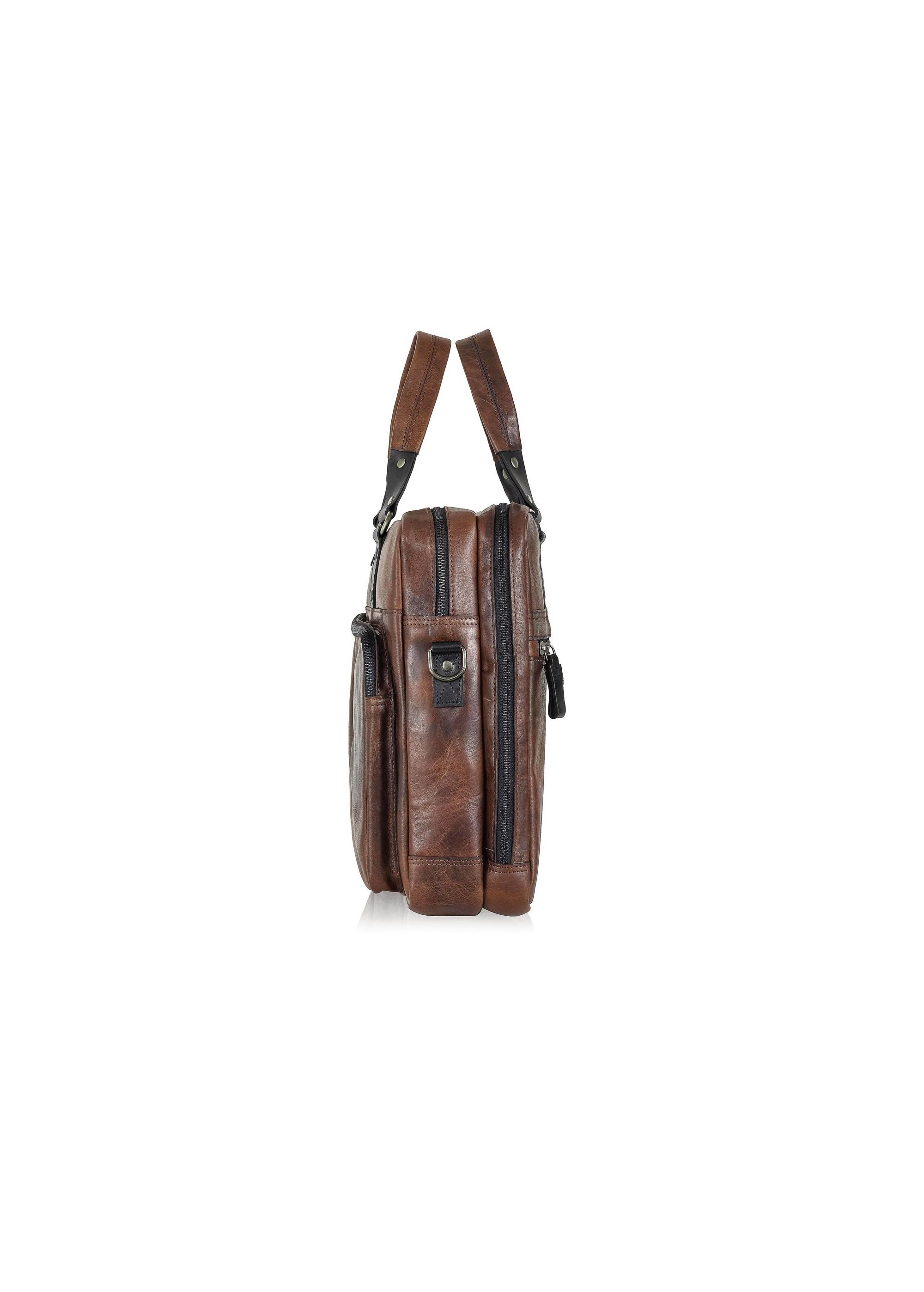 Brown leather men's bag TORMS-0100C-79(W25)-03