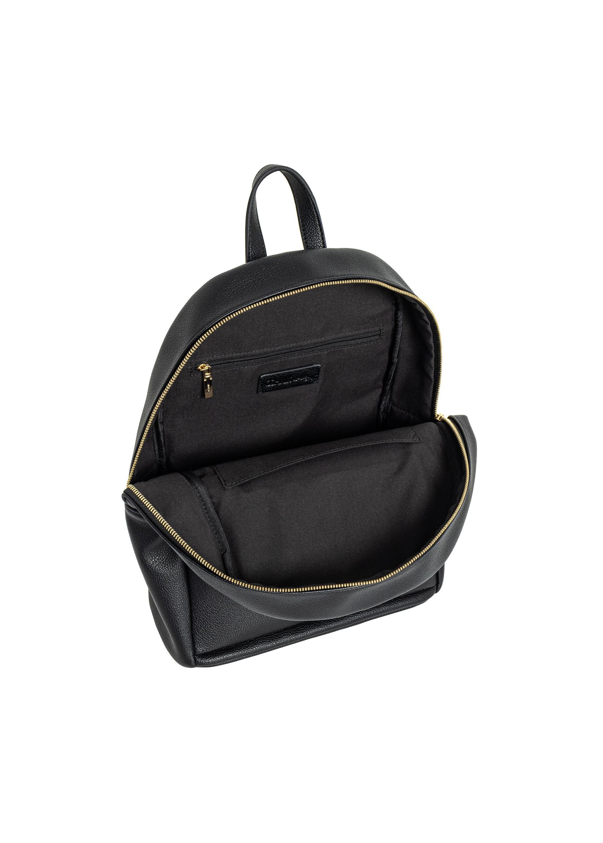 Black medium women's backpack TOREC-0894A-99(W25)-05