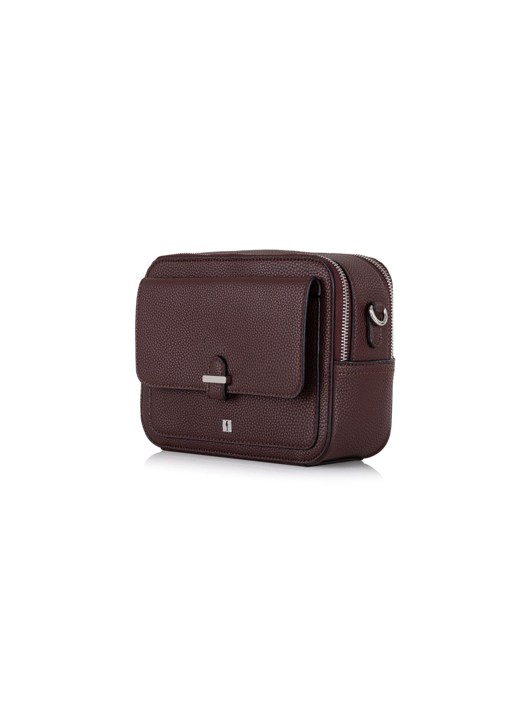 Burgundy two-compartment shoulder bag TOREC-0405B-49(Z24)-02