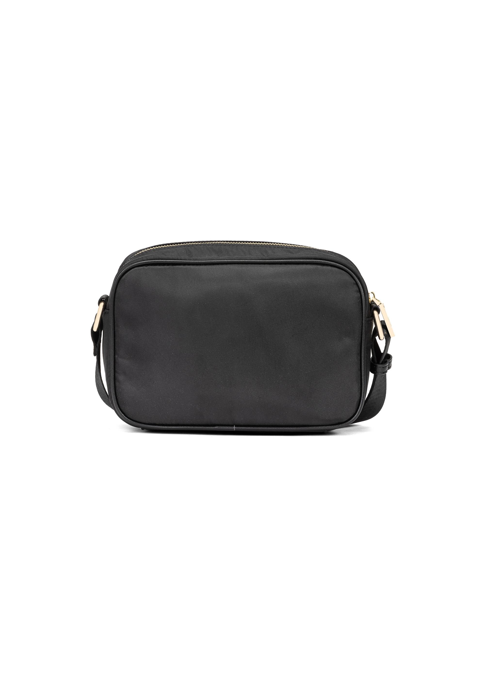 Black nylon women's messenger bag TOREN-0309-99(W25)-04