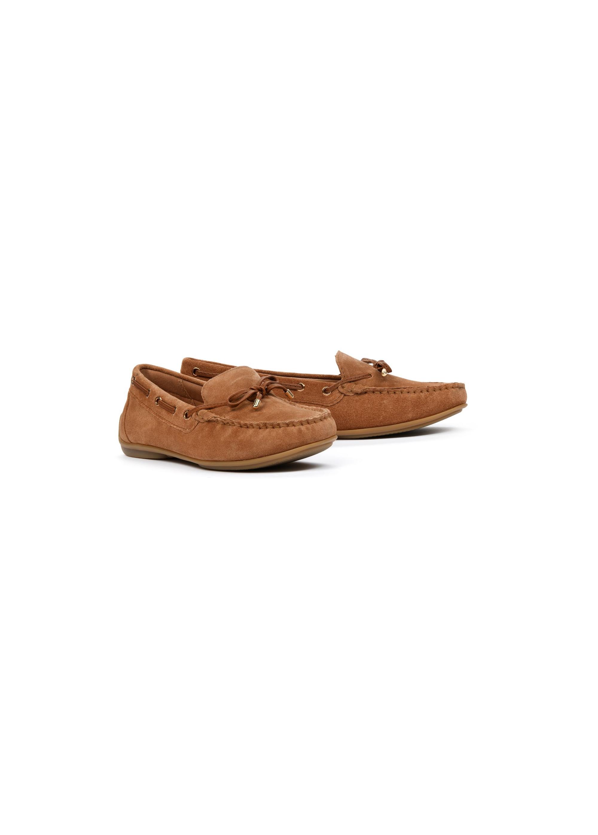 Brown women's loafers BUTYD-1053A-24(W25)-02