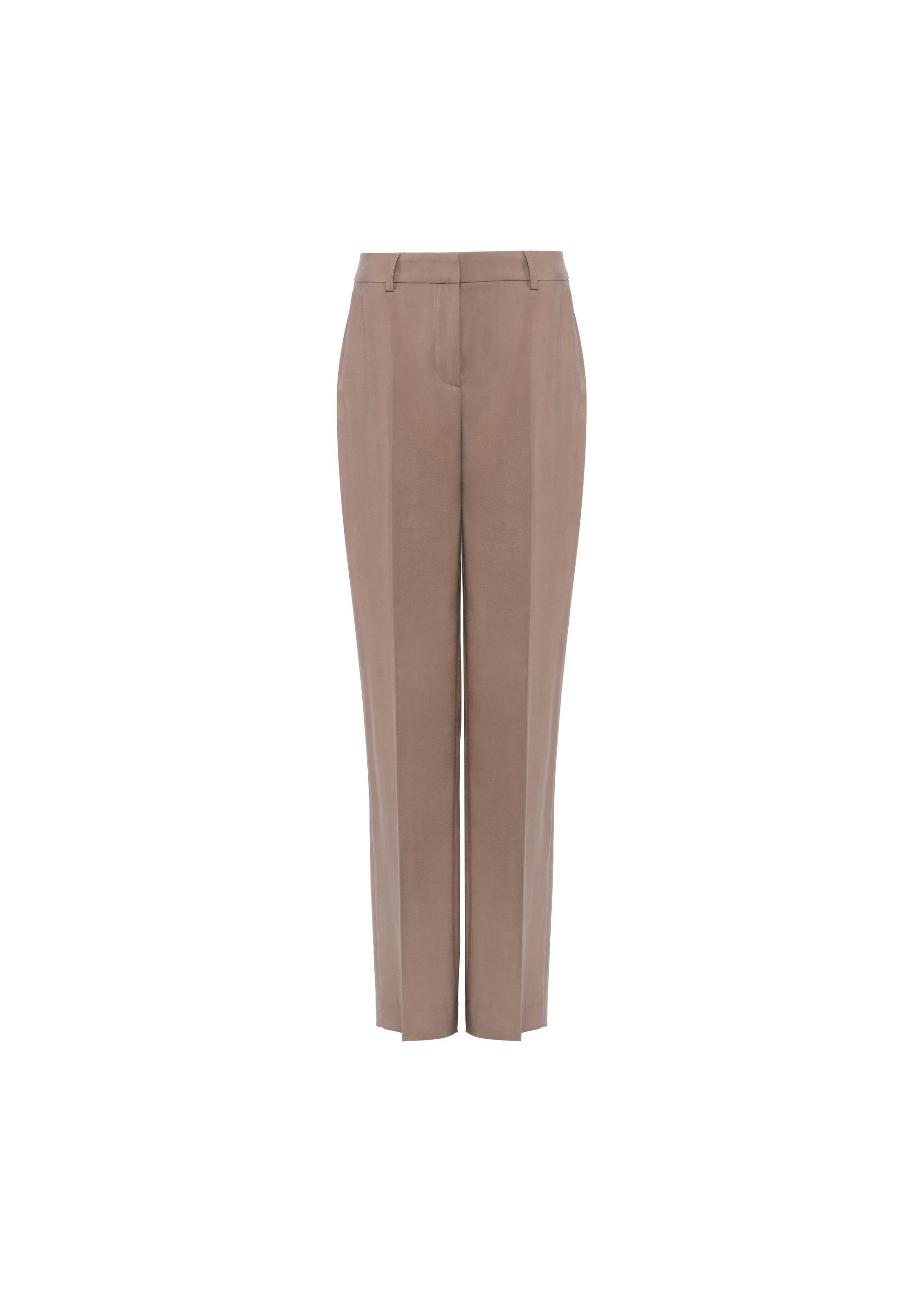 Beige elegant women's trousers SPODT-0106-83(W25)-06