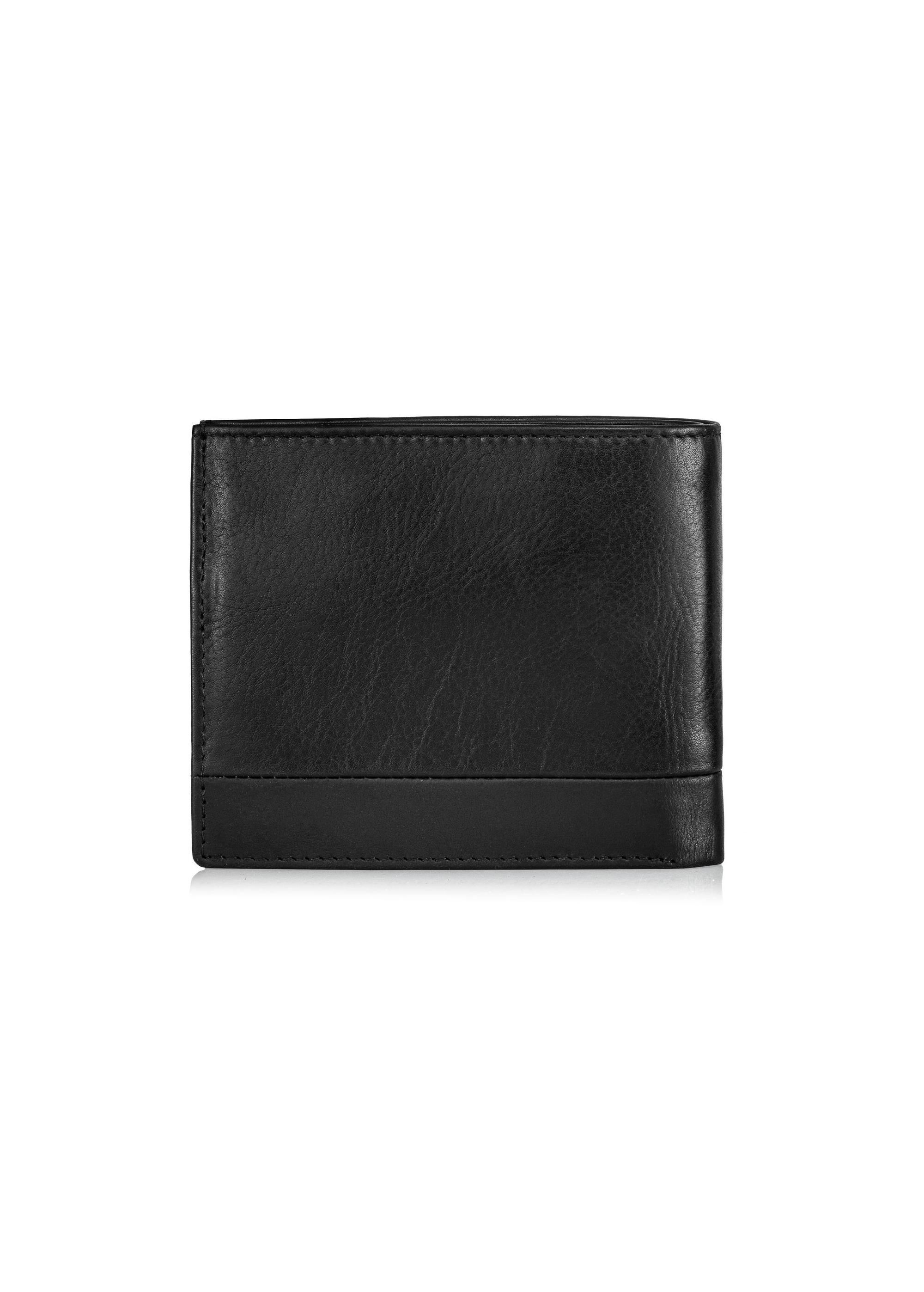 Black men's wallet without clasp PORMS-0624-99(Z24)-03