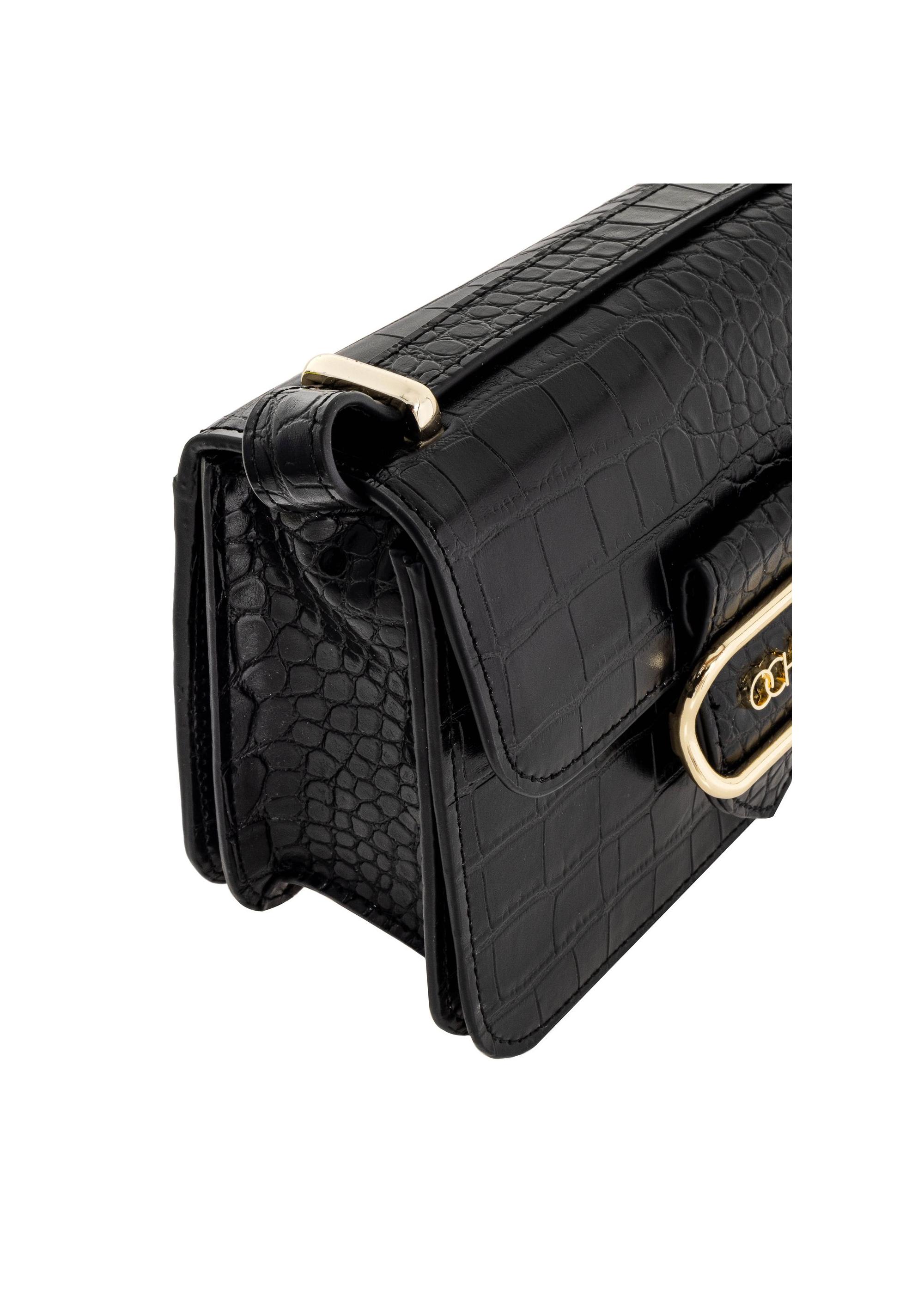 Black small croco women's handbag TOREC-1009-97(W25)-07