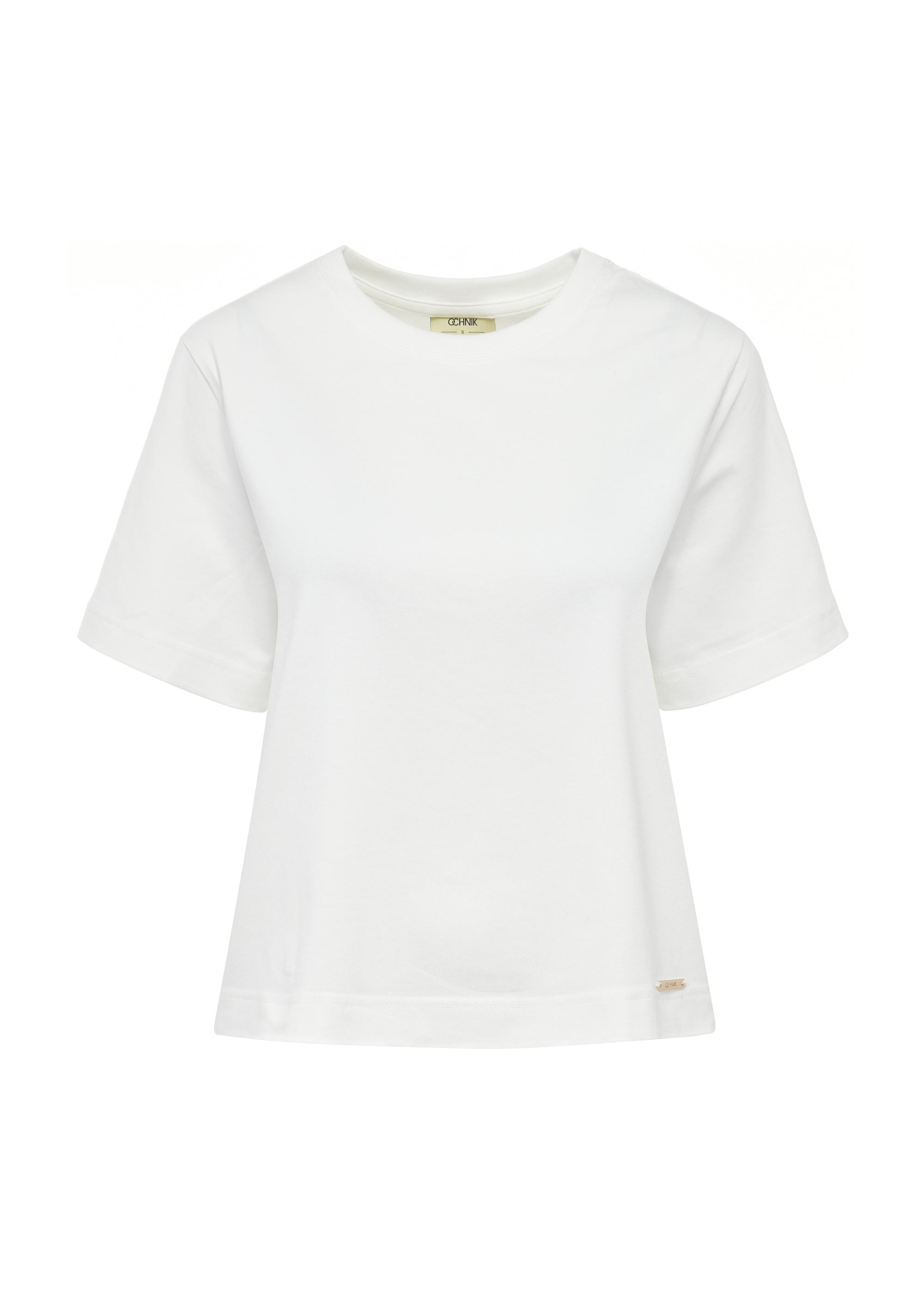 Cotton cream women's T-shirt TSHDT-0138-12(W25)-03