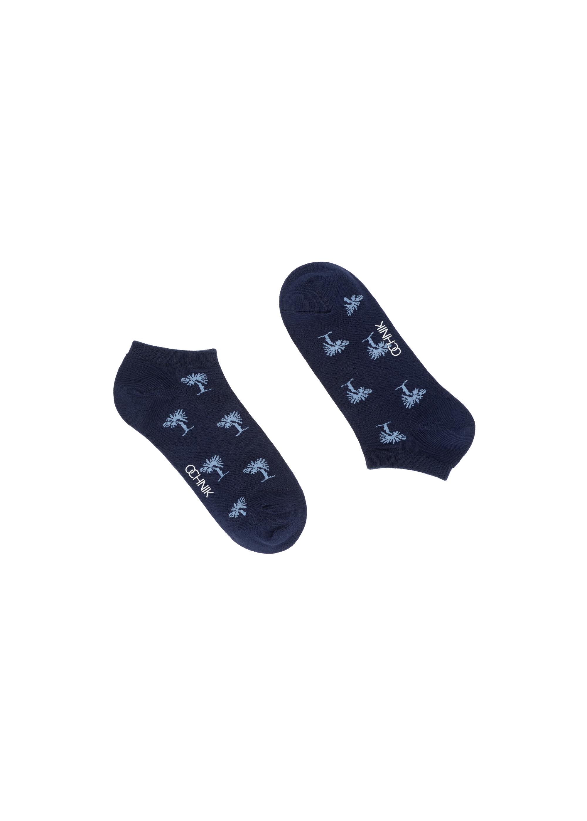 Men's short patterned socks SKAMT-0173-69(W23)-01