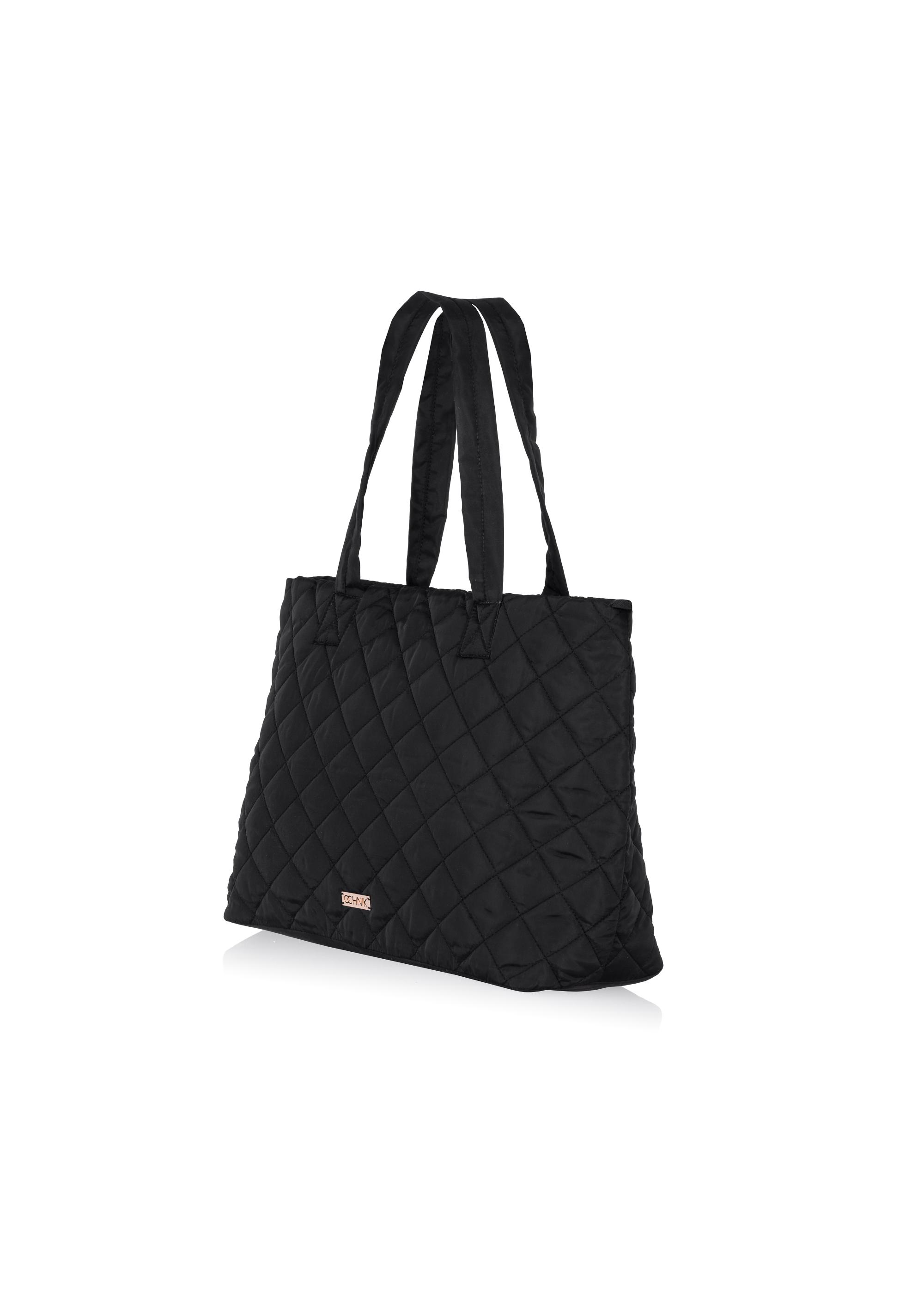 Black women's nylon bag TOREN-0224-99(Z24)-02