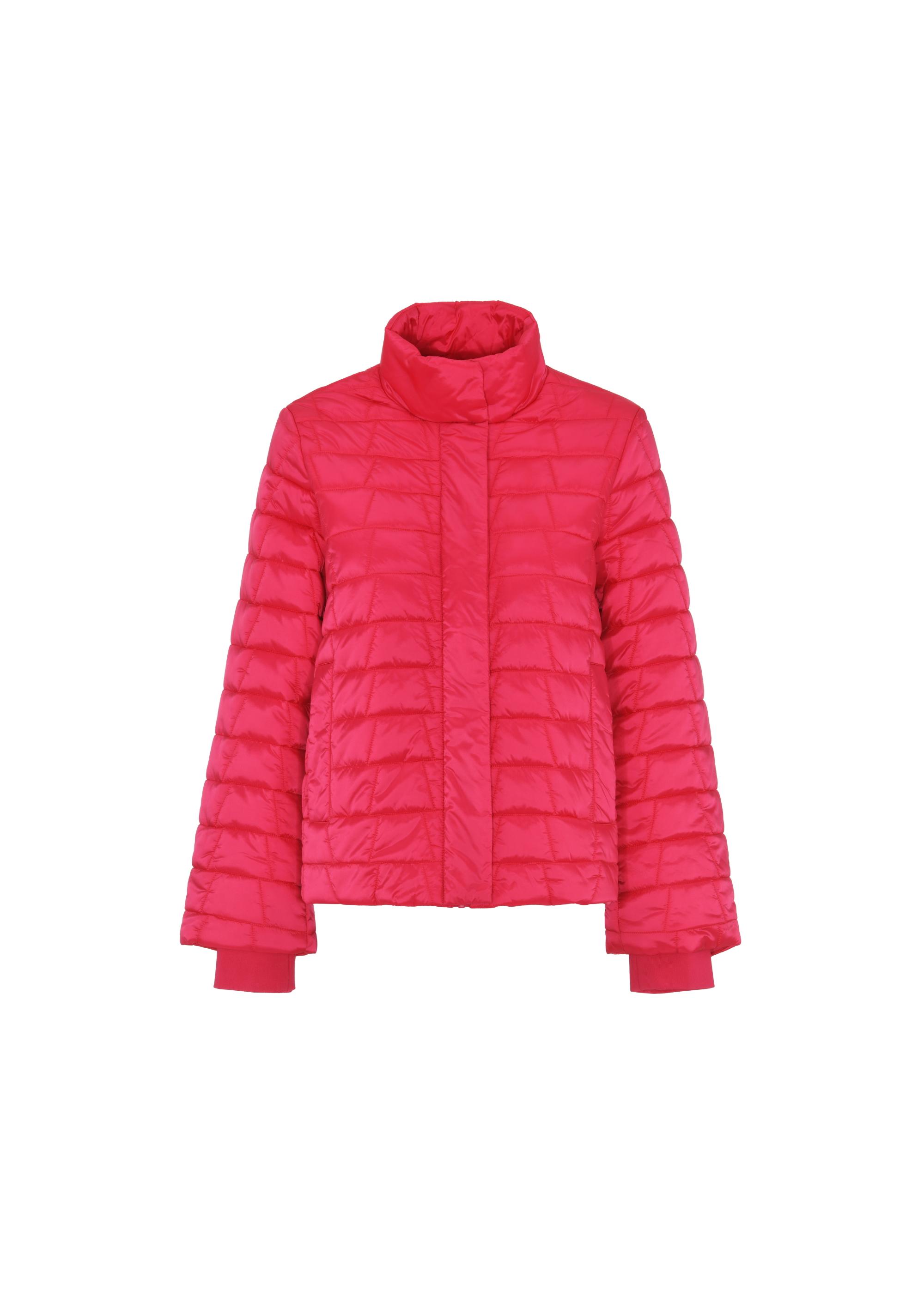 Women's quilted pink insulated jacket KURDT-0496-31(W24)-03