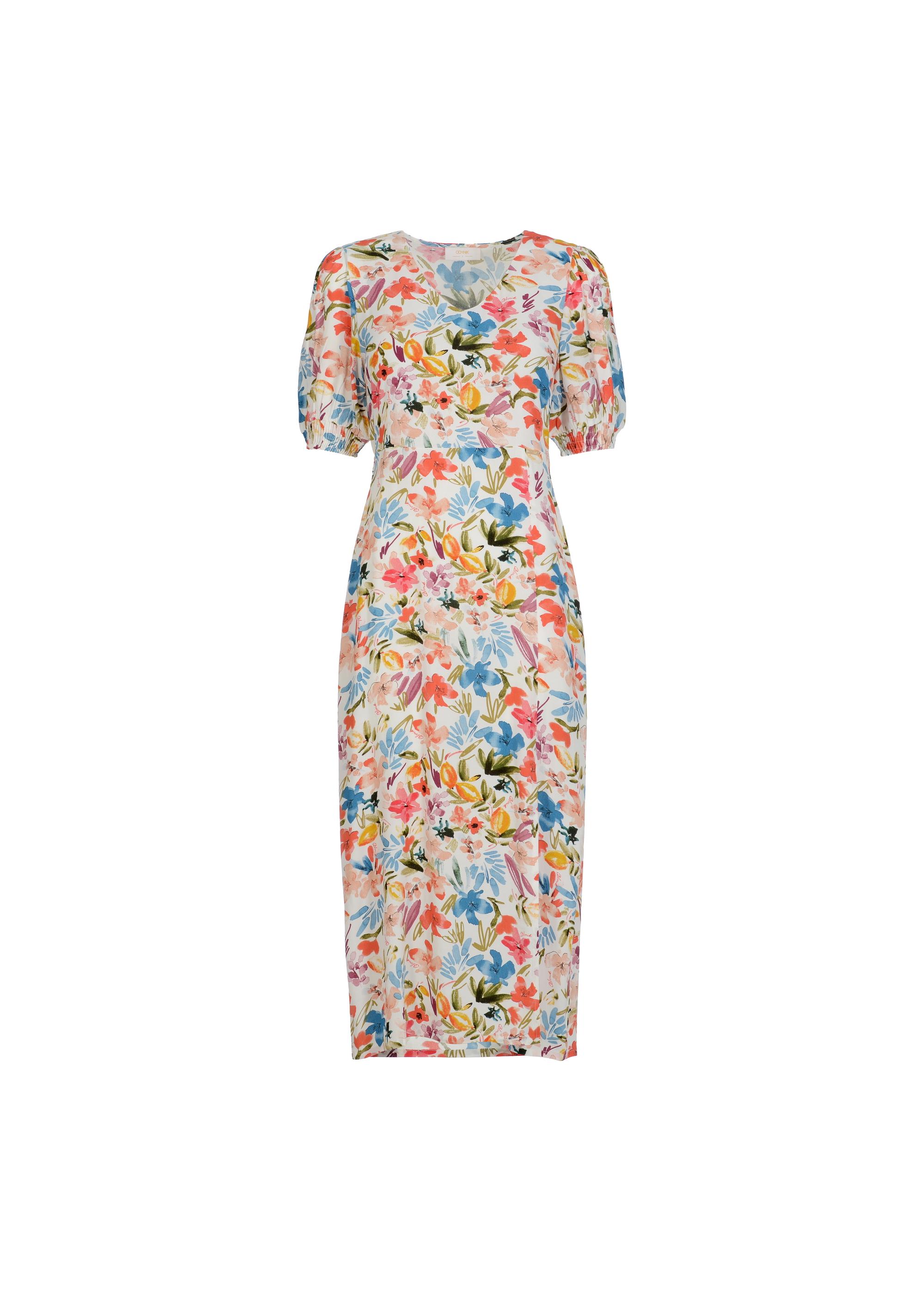 Long floral dress SUKDT-0153-15(W23)-03