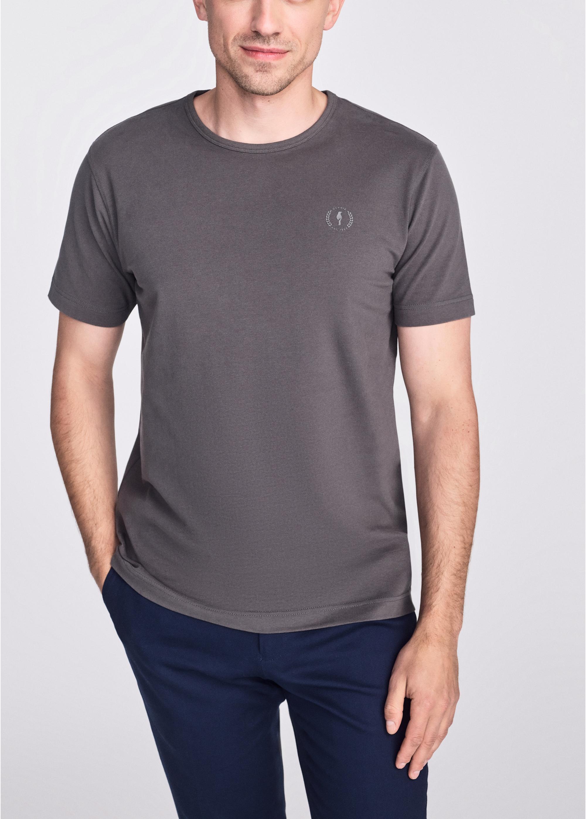 Graphite cotton men's t-shirt TSHMT-0124-91(W25)-02