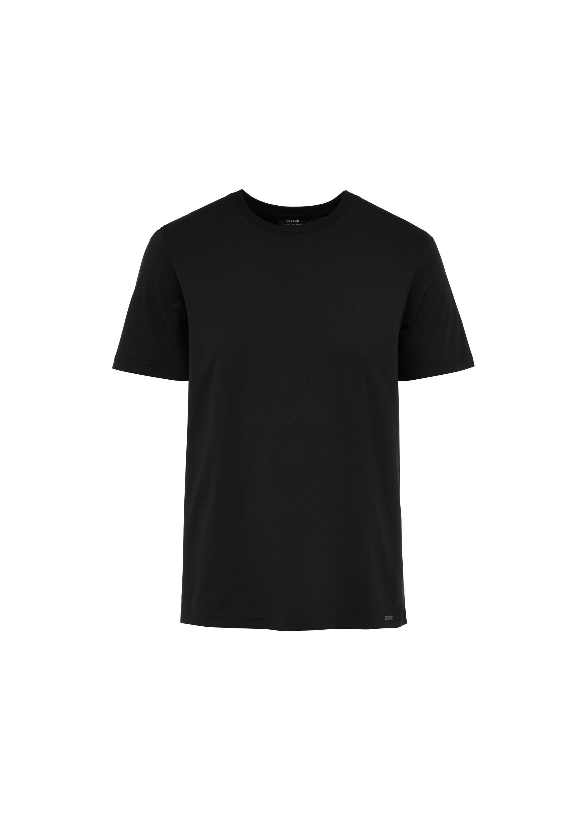 Black cotton men's t-shirt TSHMT-0108-99(Z24)-03