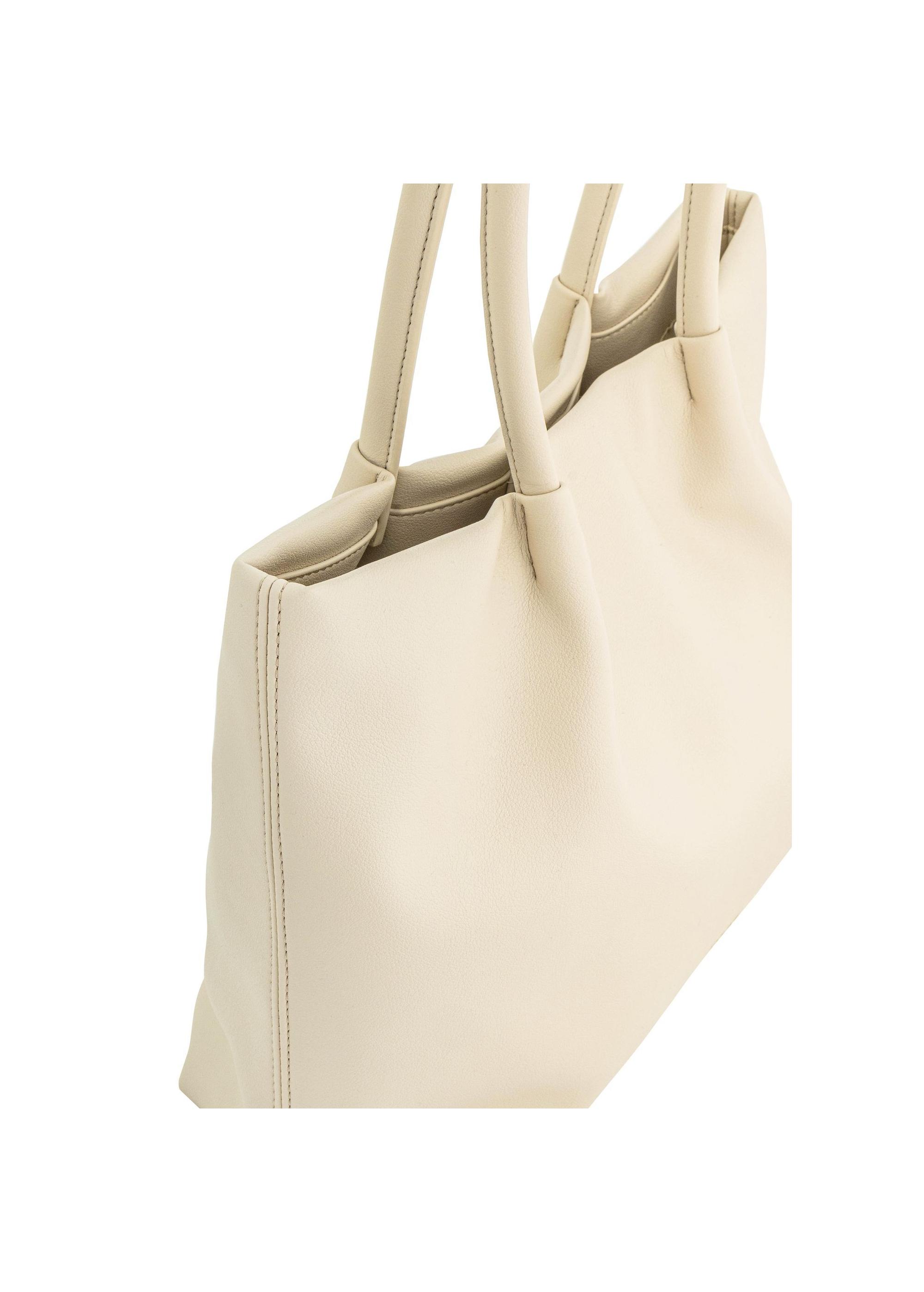 Cream large women's handbag TOREC-1031-12(W25)-06