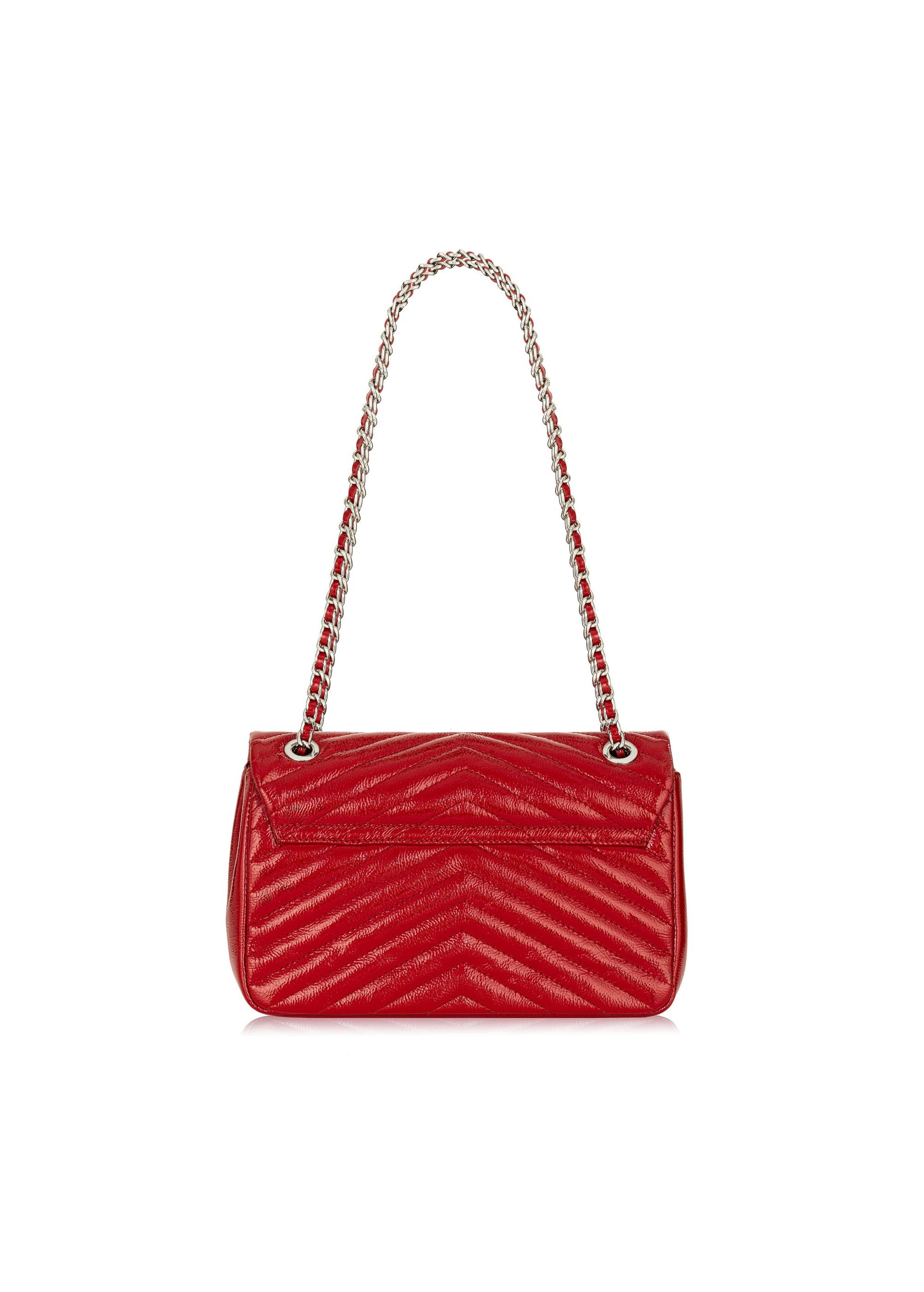 Red patent leather women's handbag TORES-1045(Z24)-04