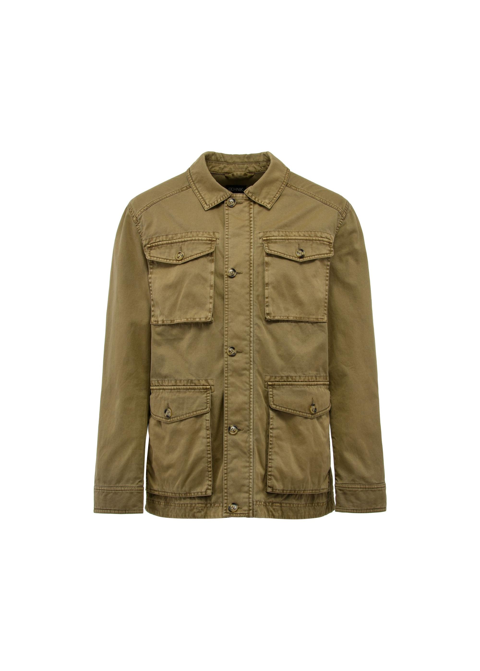 Beige men's transition jacket KURMT-0378-81(W25)-01