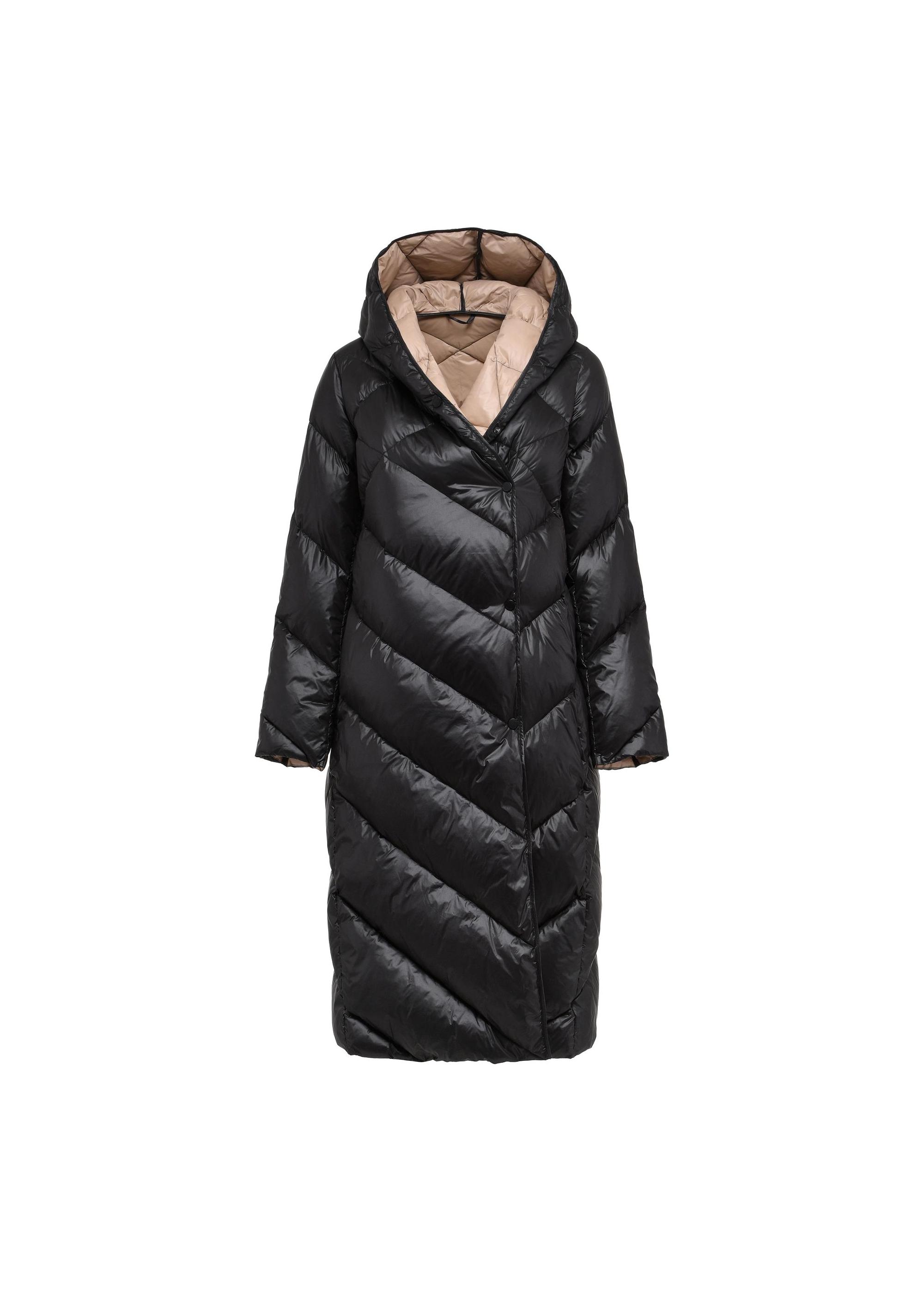 Long quilted women's jacket KURDT-0542-98(Z24)-05