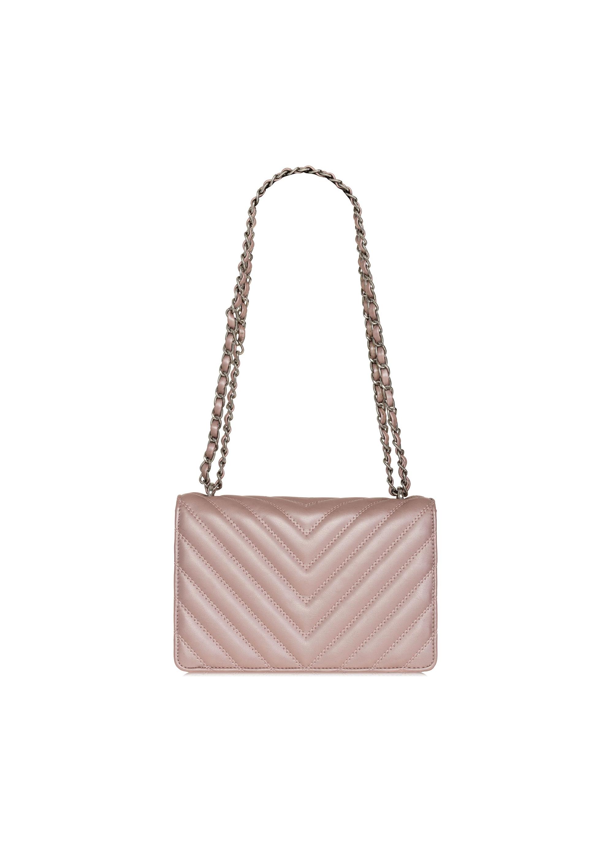 Pink quilted women's handbag TOREC-0528C-31(W25)-04