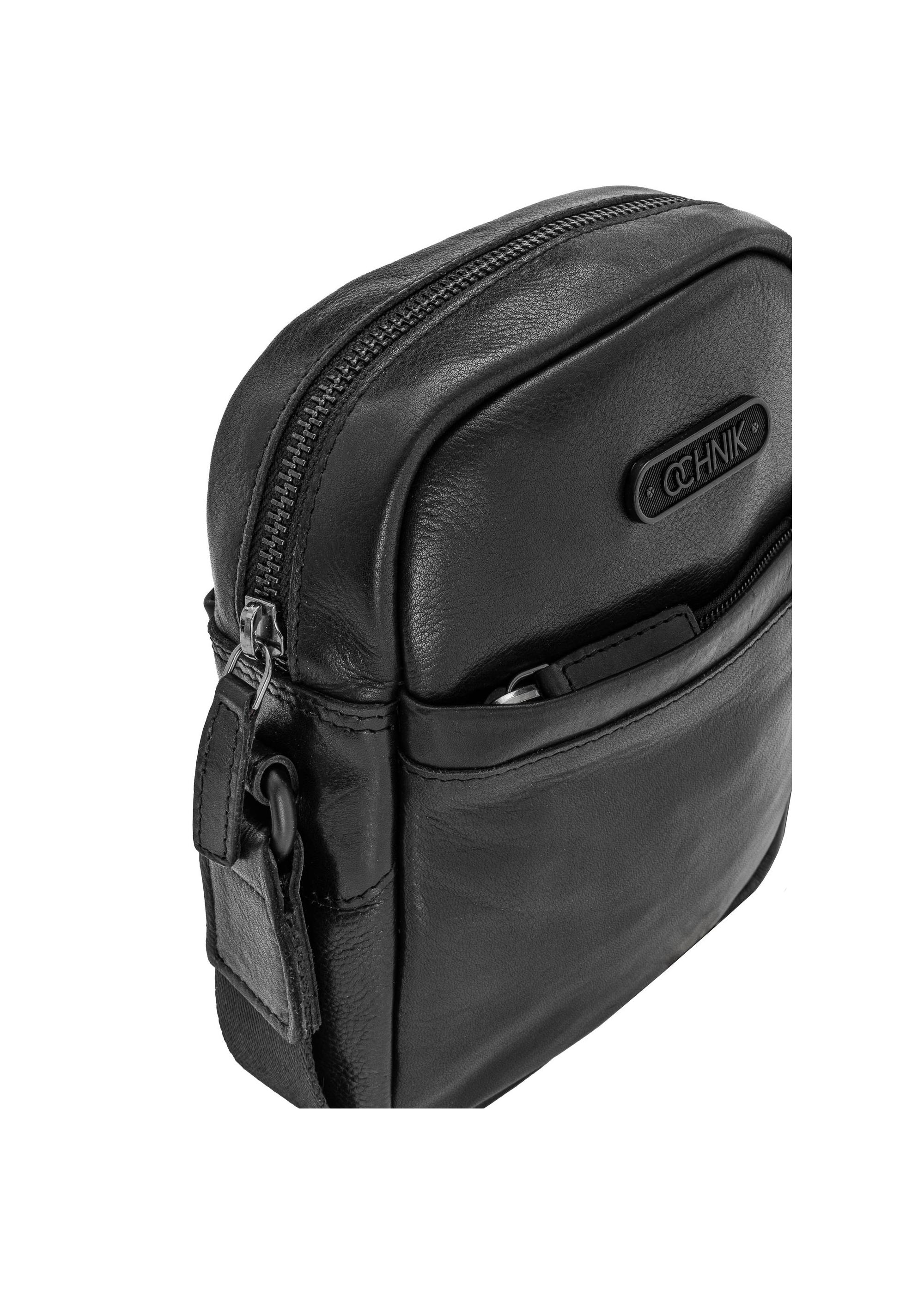 Black leather men's bag TORMS-0433-99(Z24)-06