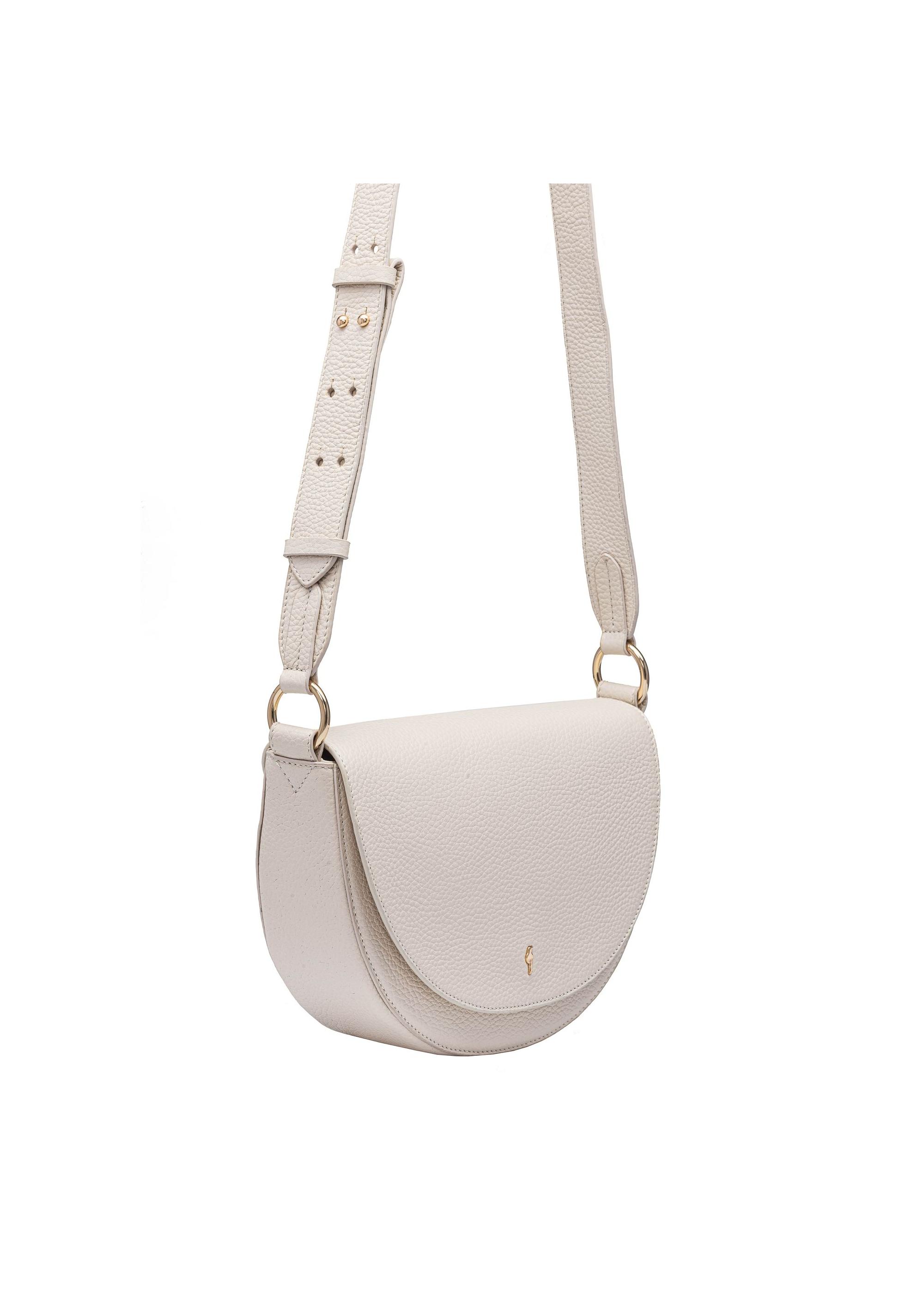 Cream leather women's handbag TORES-0895C-12(W25)-07