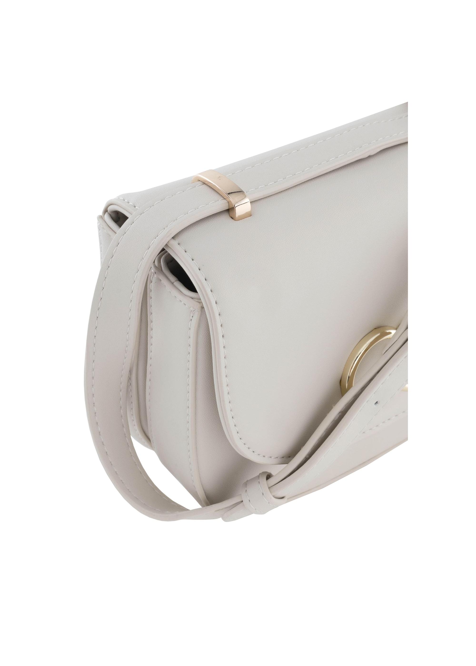 Cream logo saddle bag TOREC-0757A-12(W24)-06