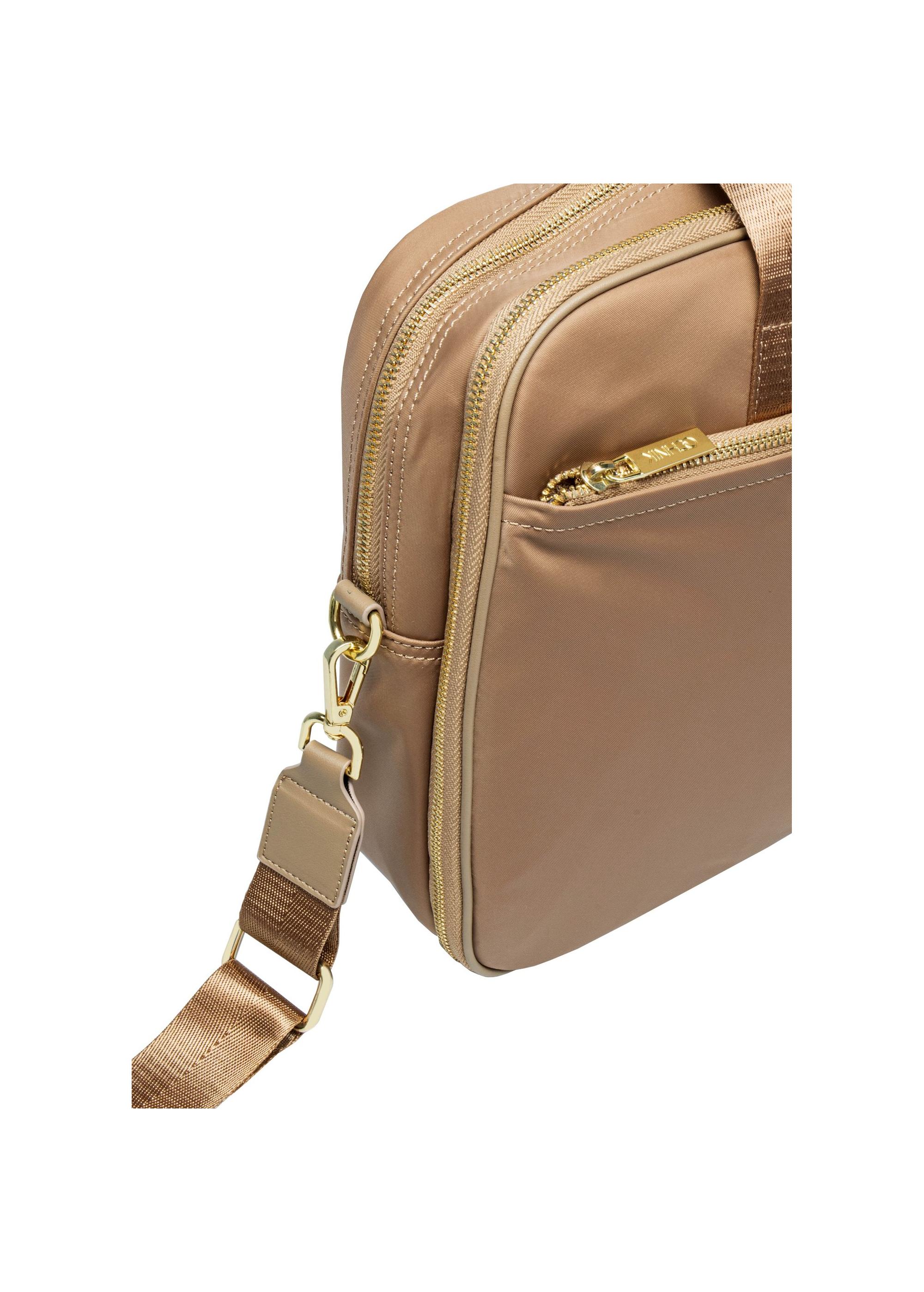 Beige women's laptop bag TOREN-0306-81(W25)-06