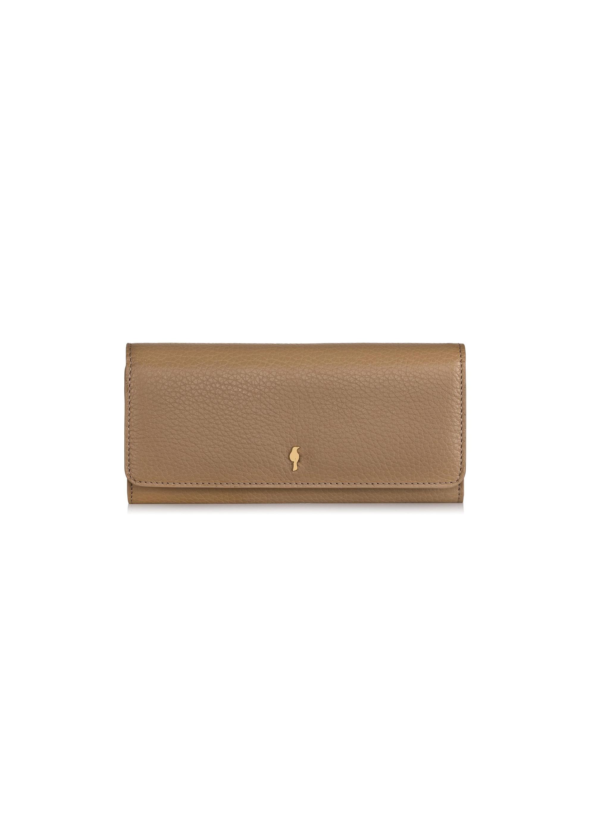 Large beige leather women's wallet PORES-0893-81(Z23)-01