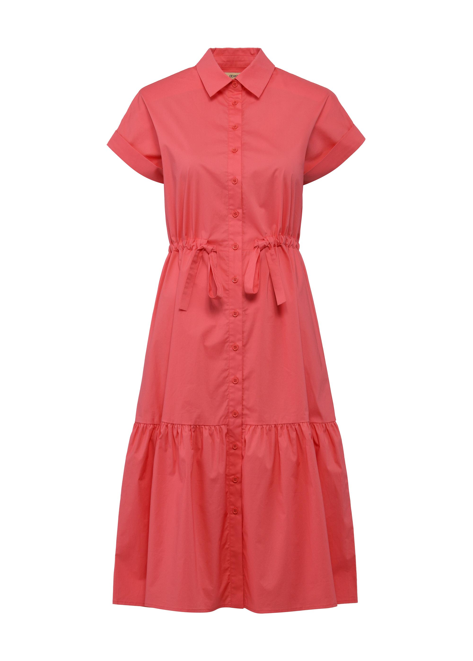 Long women's dress coral SUKDT-0229-18(W25)-04