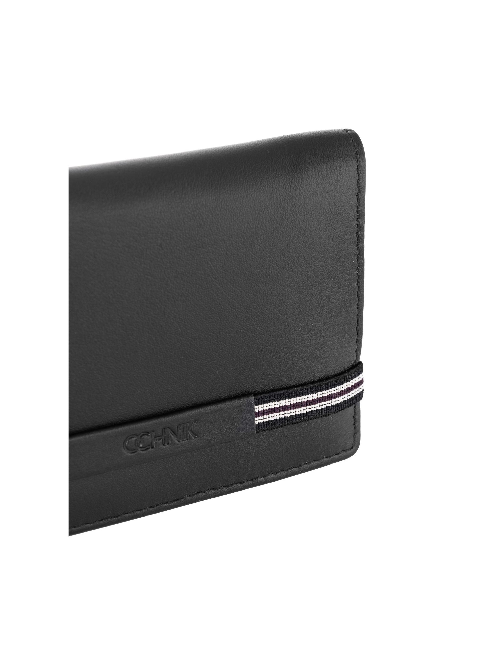 Men's leather wallet with elastic band PORMS-0516-99(W24)-06