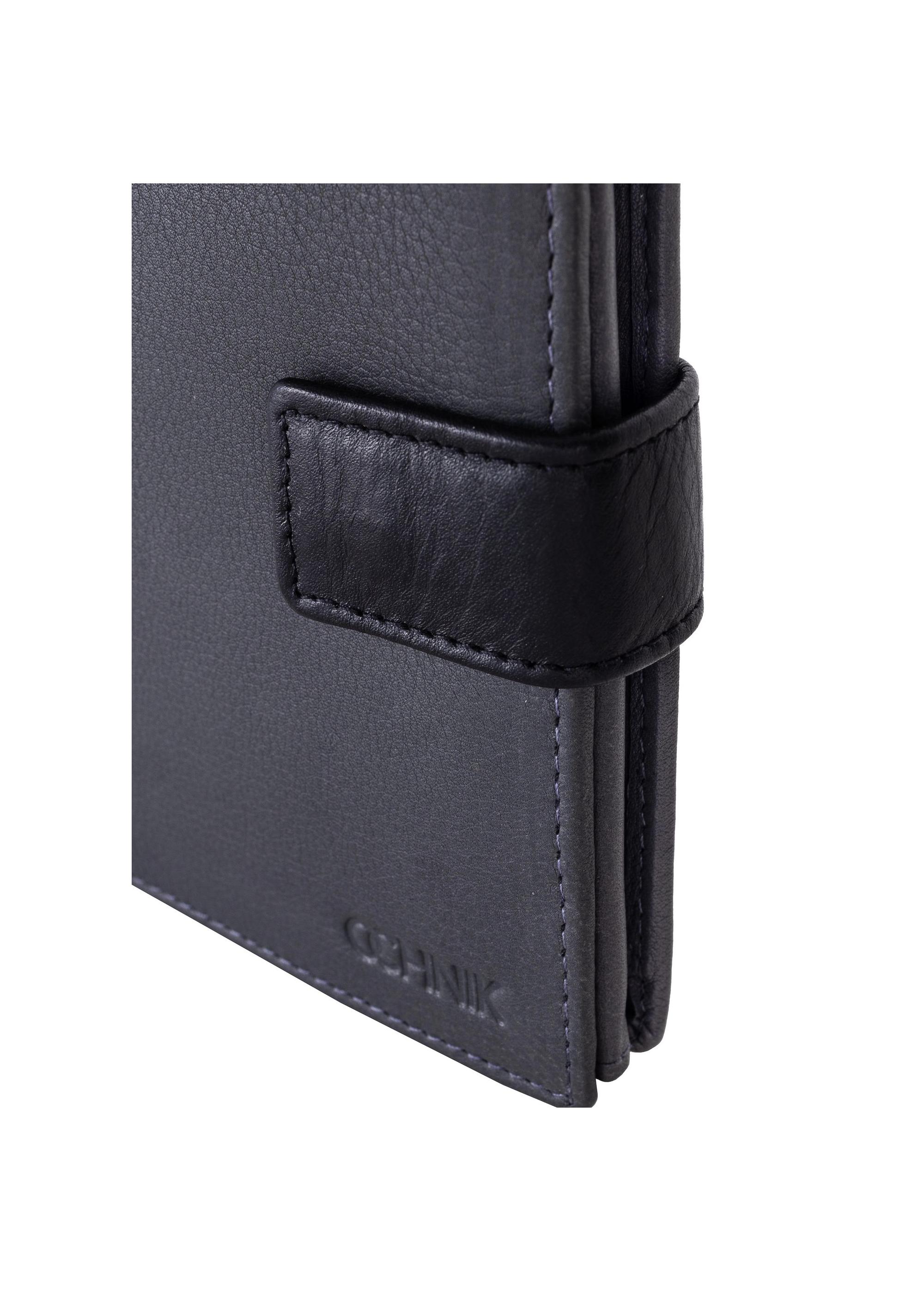 Graphite leather men's wallet PORMS-0543-95(Z23)-06