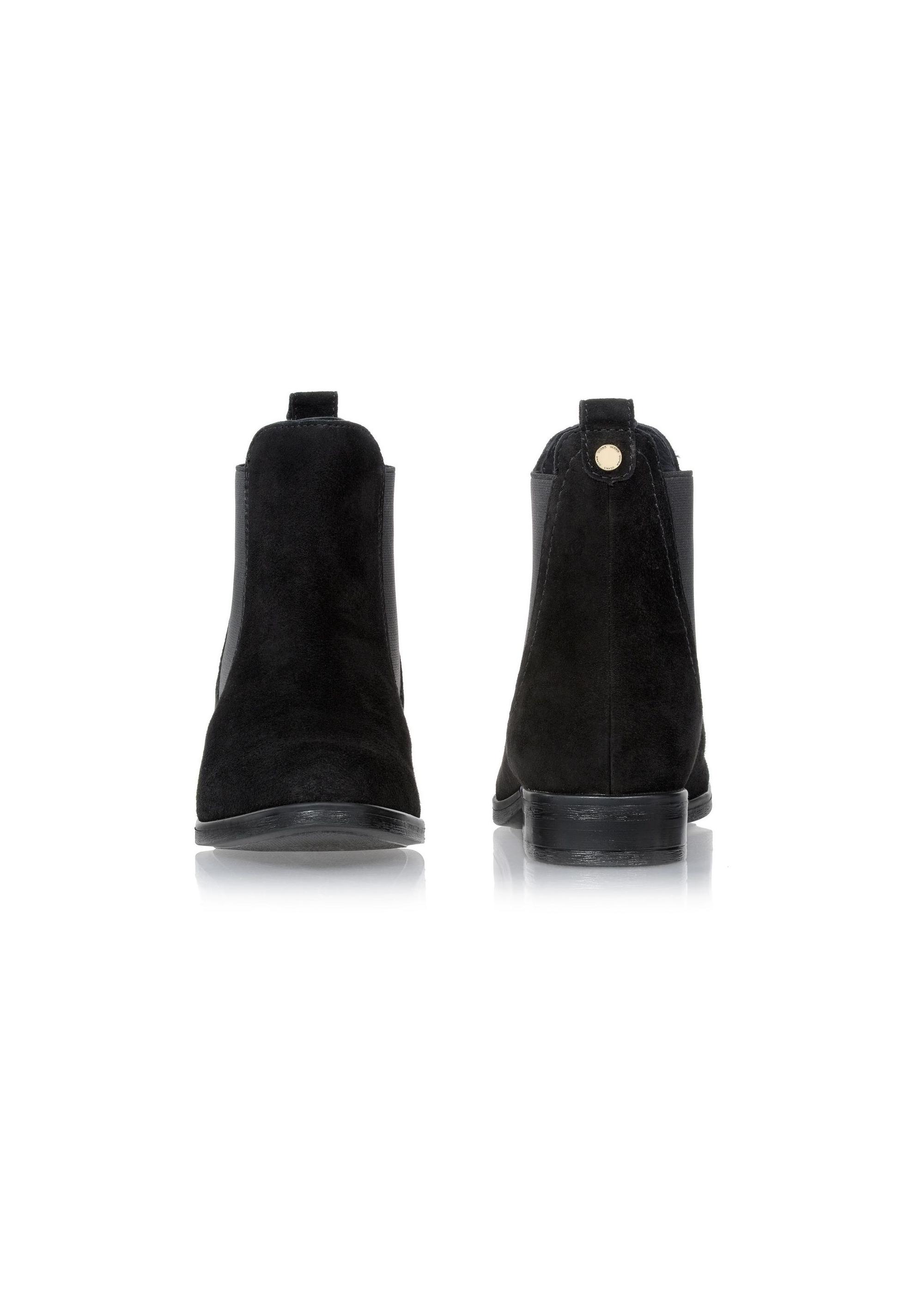 Women's suede black leather boots BUTYD-1009-98(Z24)-03