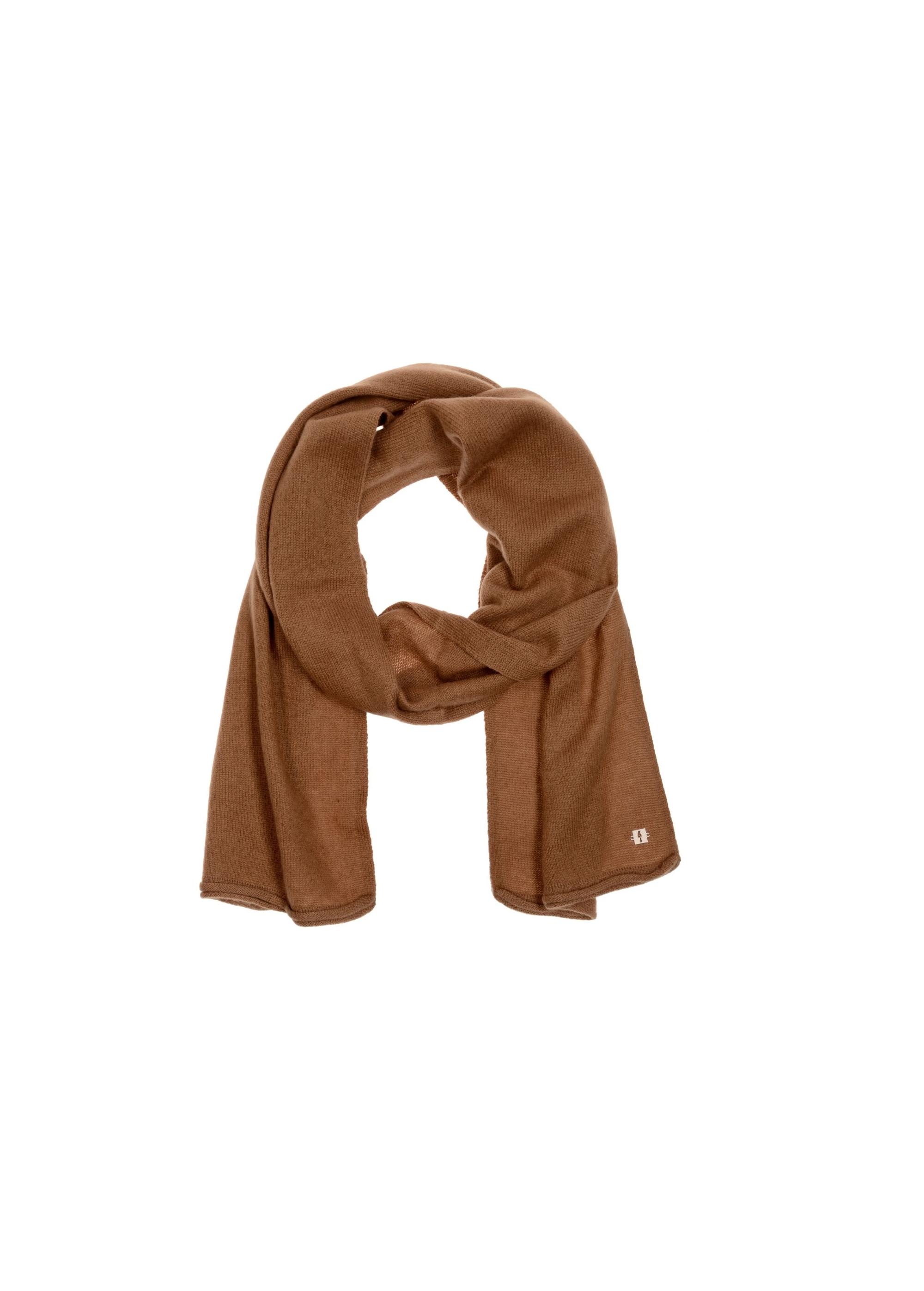 Cashmere caramel scarf for women SZADT-0093-24(Z24)-04