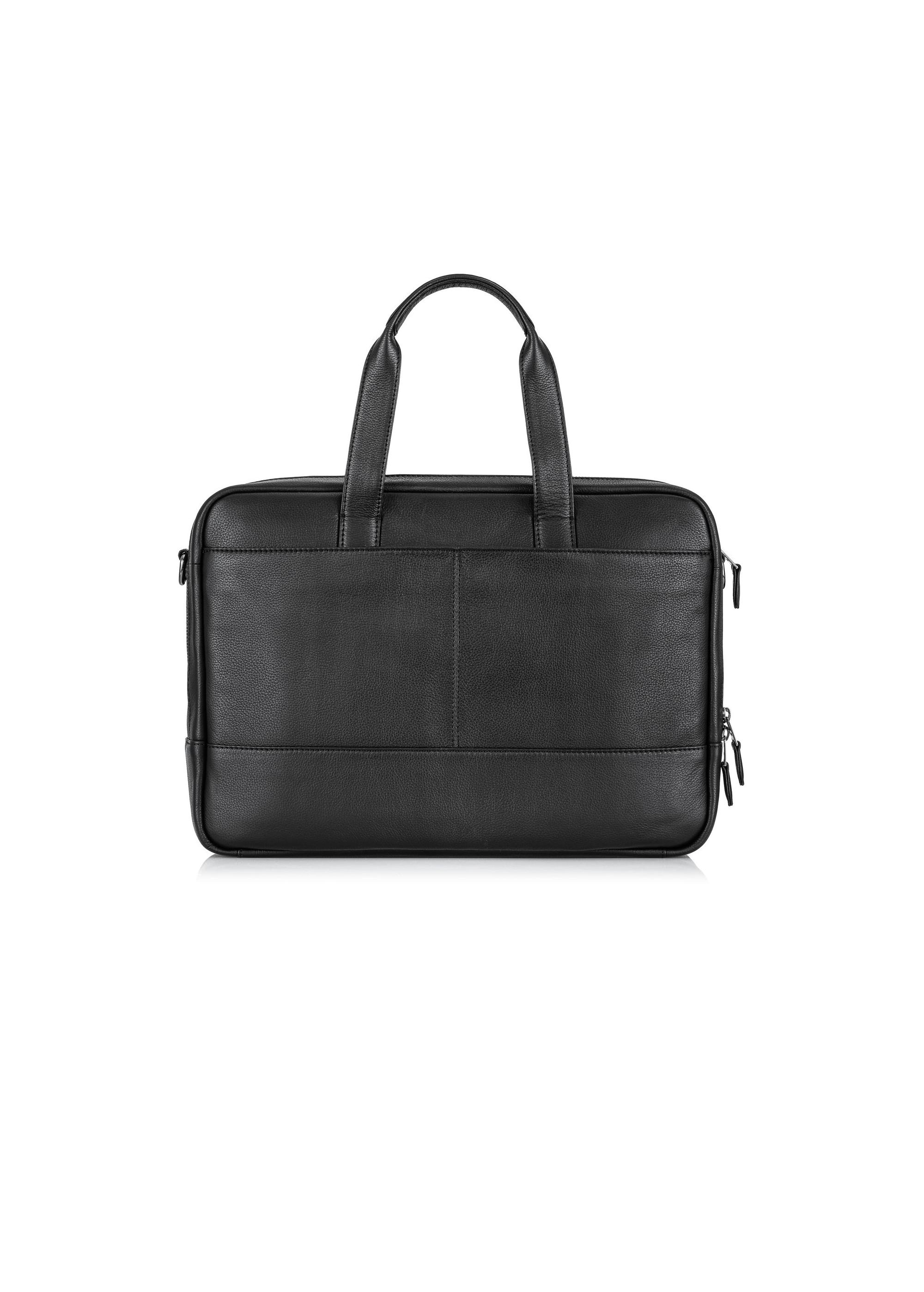 Men's black leather briefcase TORMS-0015C-99(Z24)-05