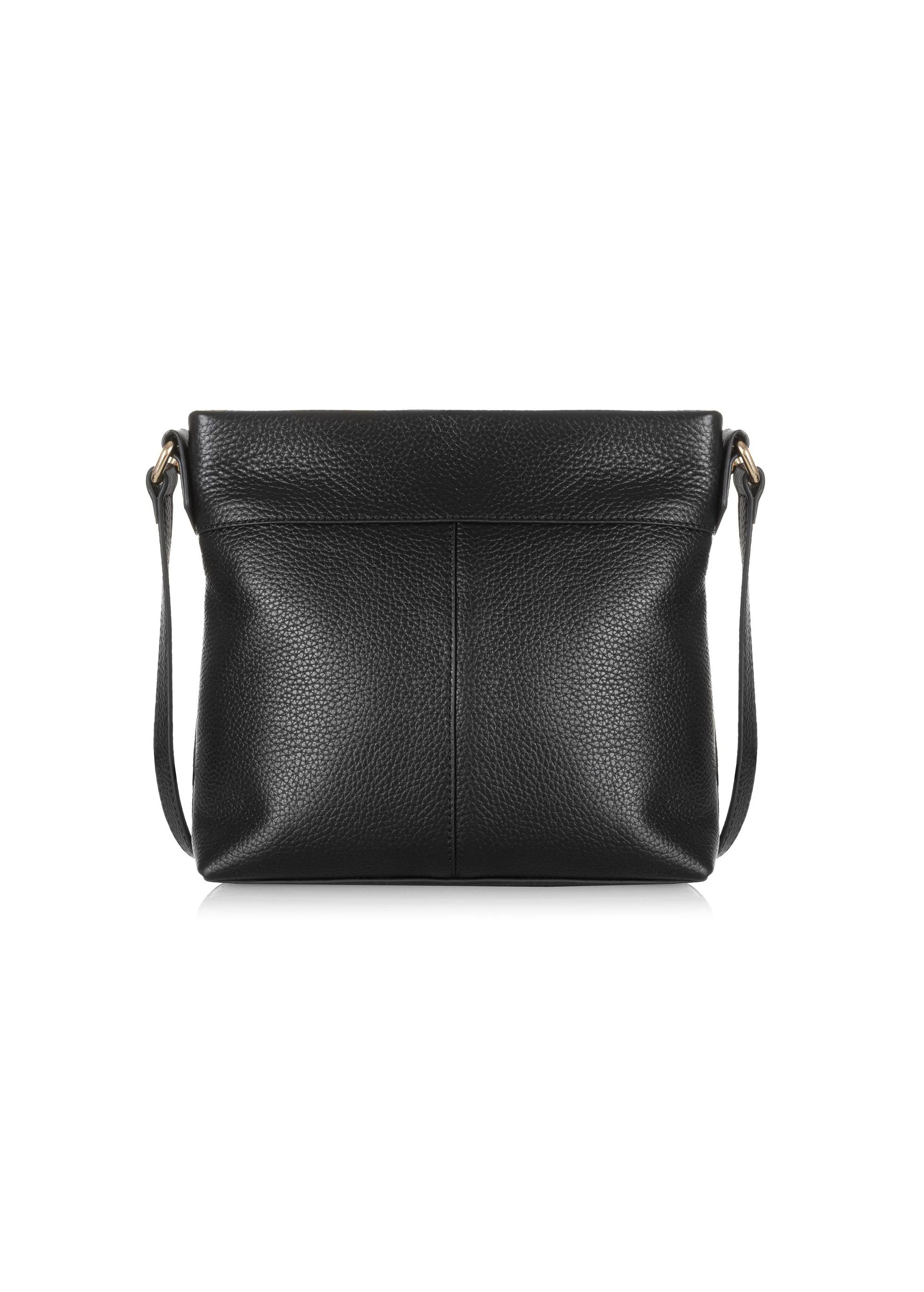 Black leather women's shoulder bag TORES-0896C-99(W25)-04