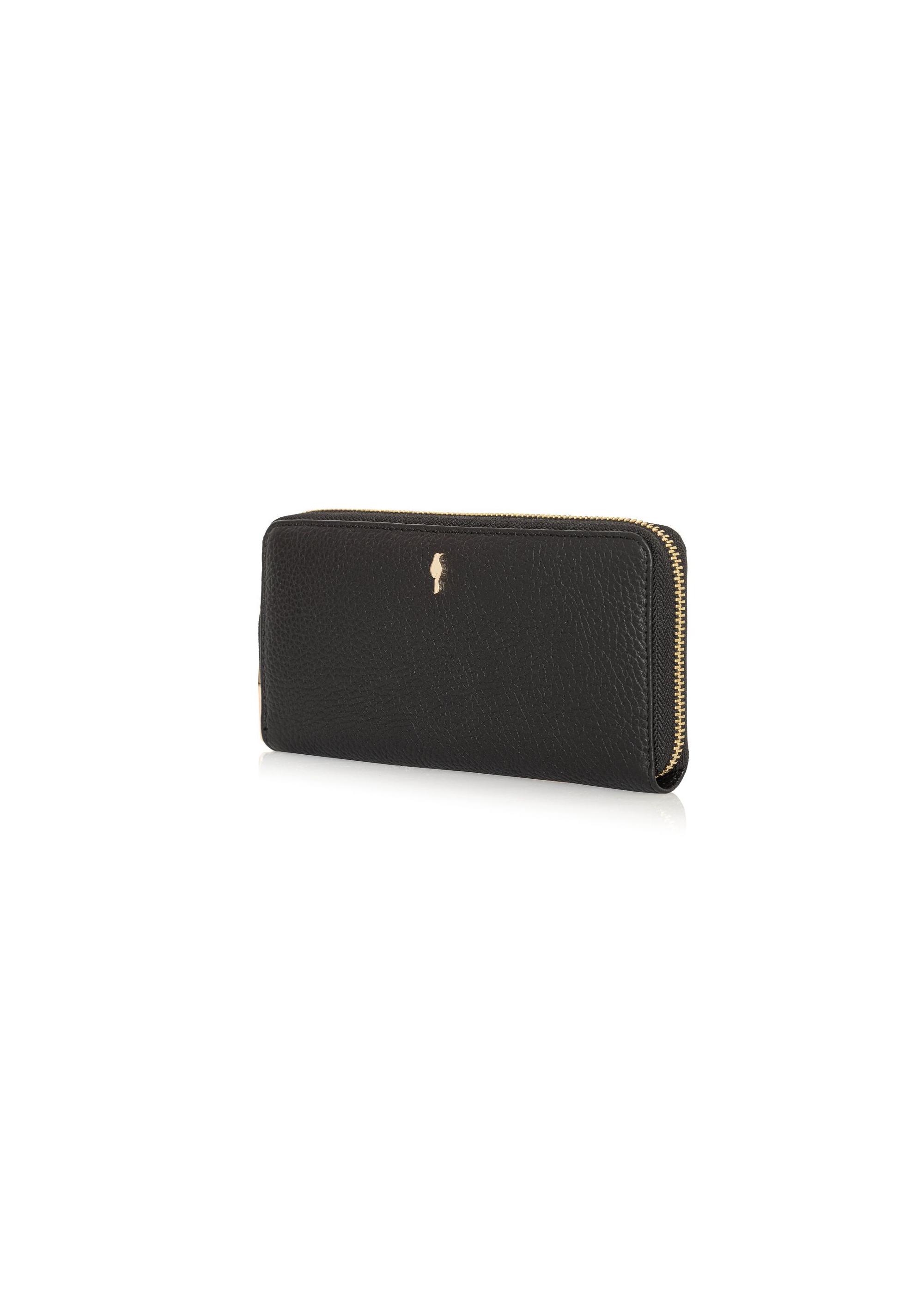 Black leather women's wallet PORES-0800R-99(W25)