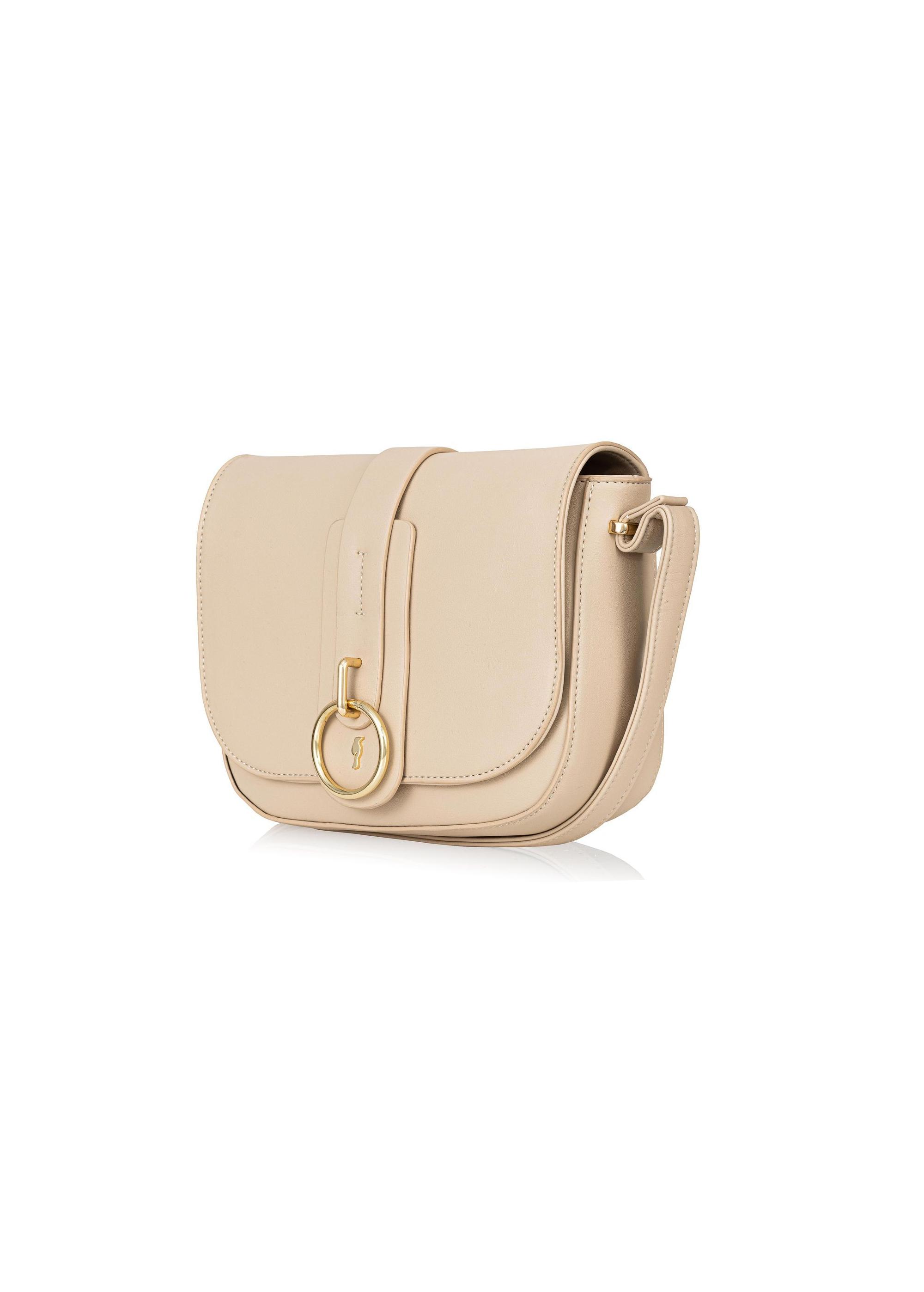 Beige women's logo mailbag TOREC-0627B-82(W24)-02