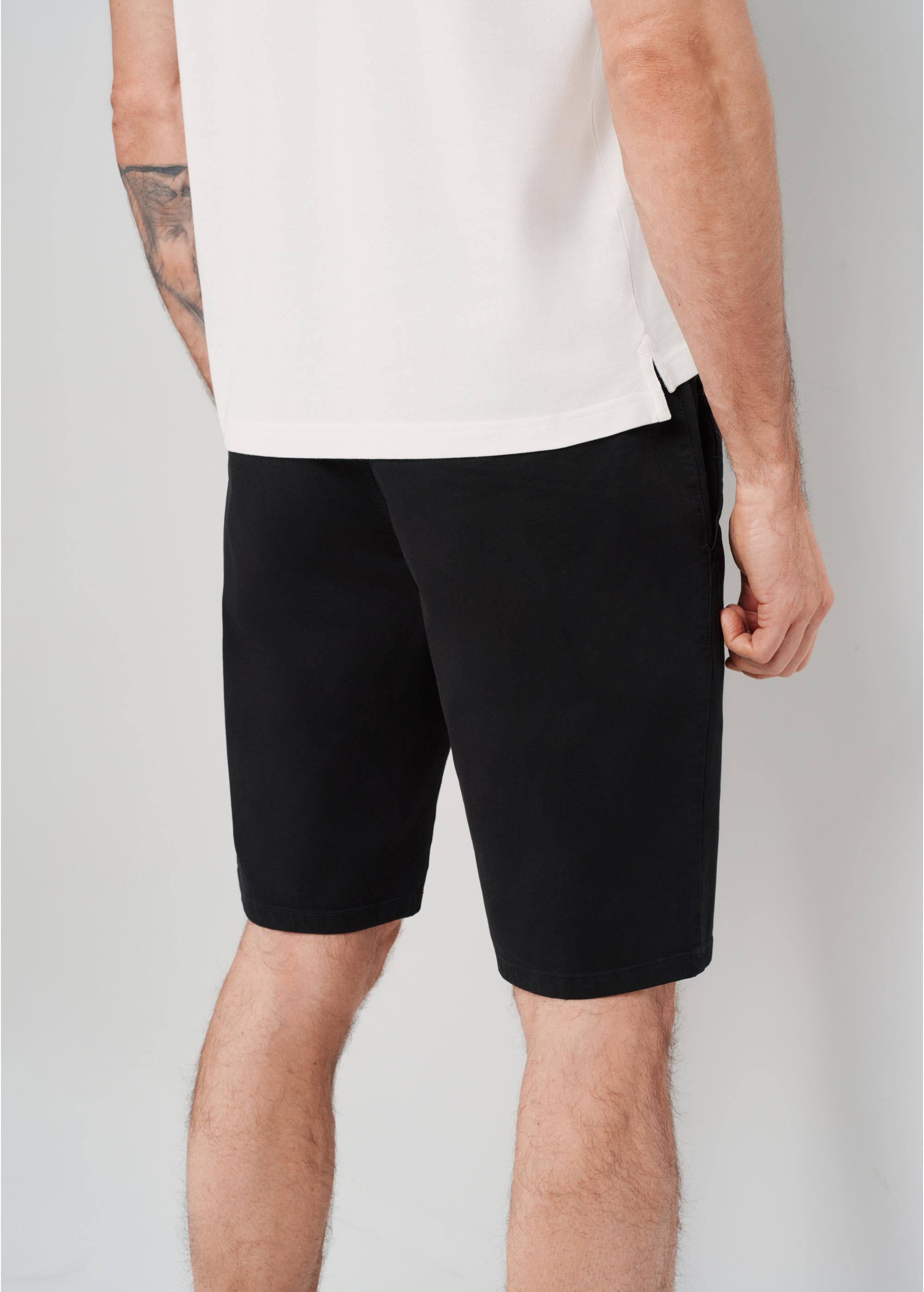 Men's black cotton shorts SZOMT-0029-99(W24)-02