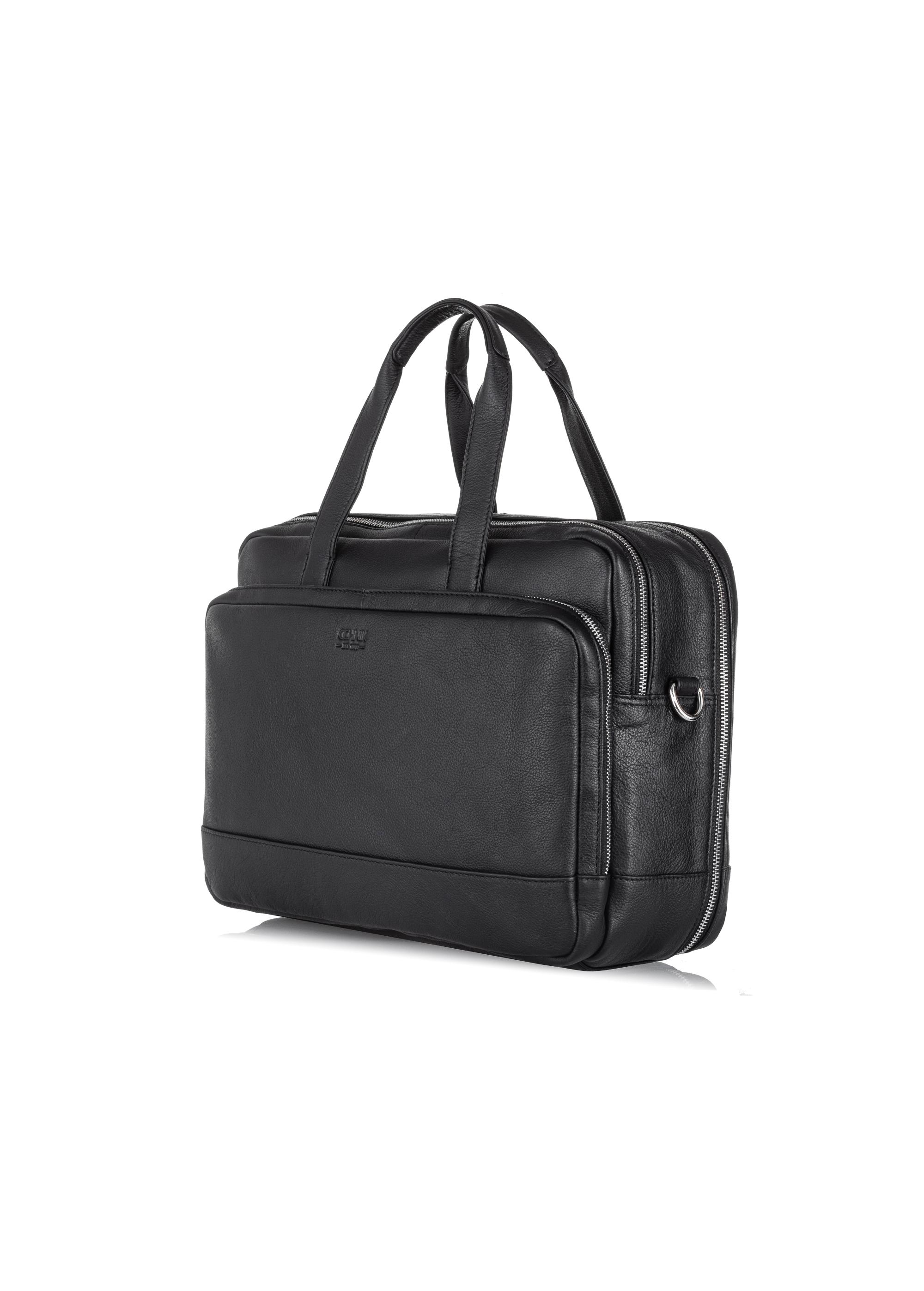 Capacious men's leather bag TORMS-0020A-99(W24)-02