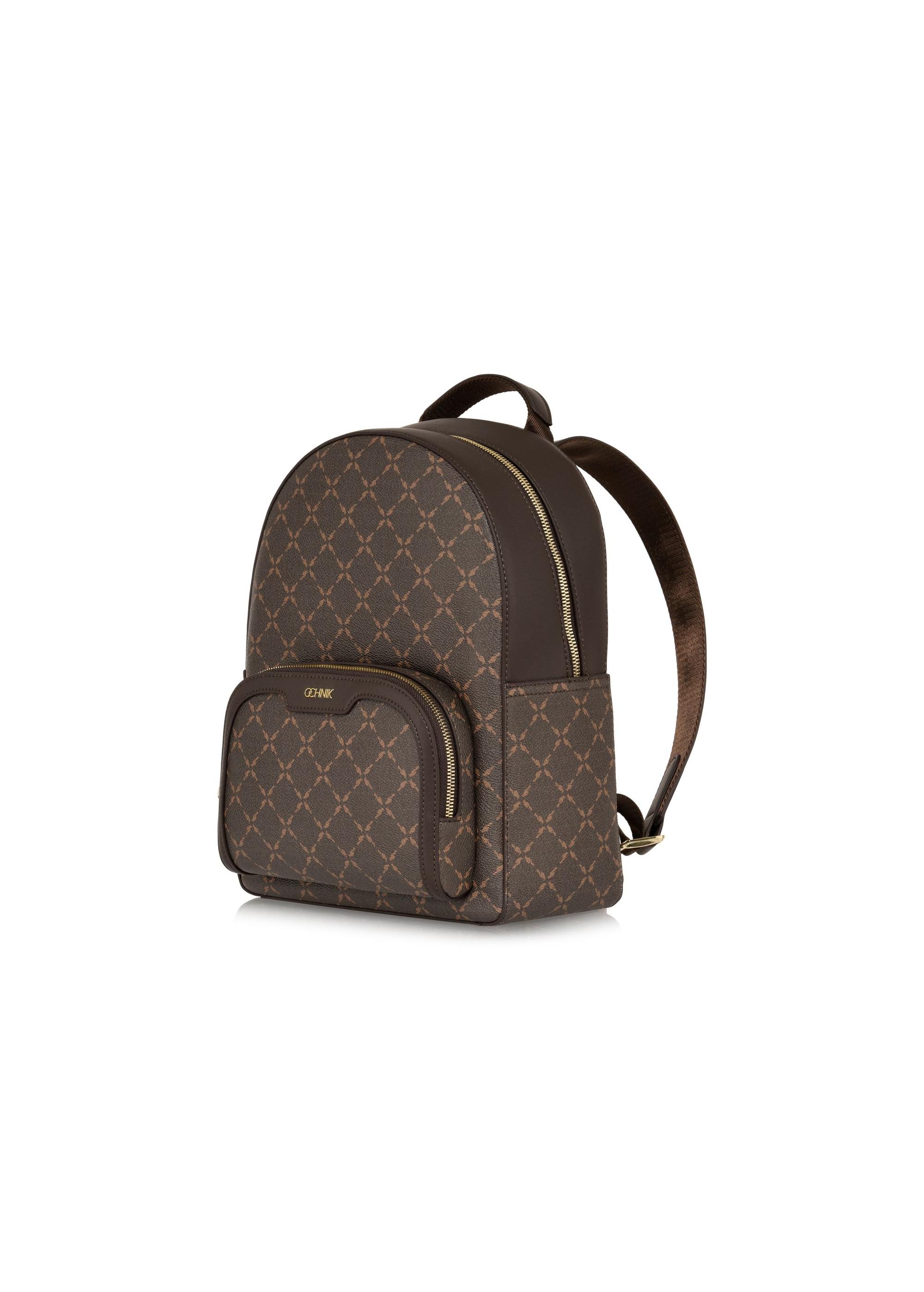 Women's backpack with monogram TOREC-0980-89(Z24)-03