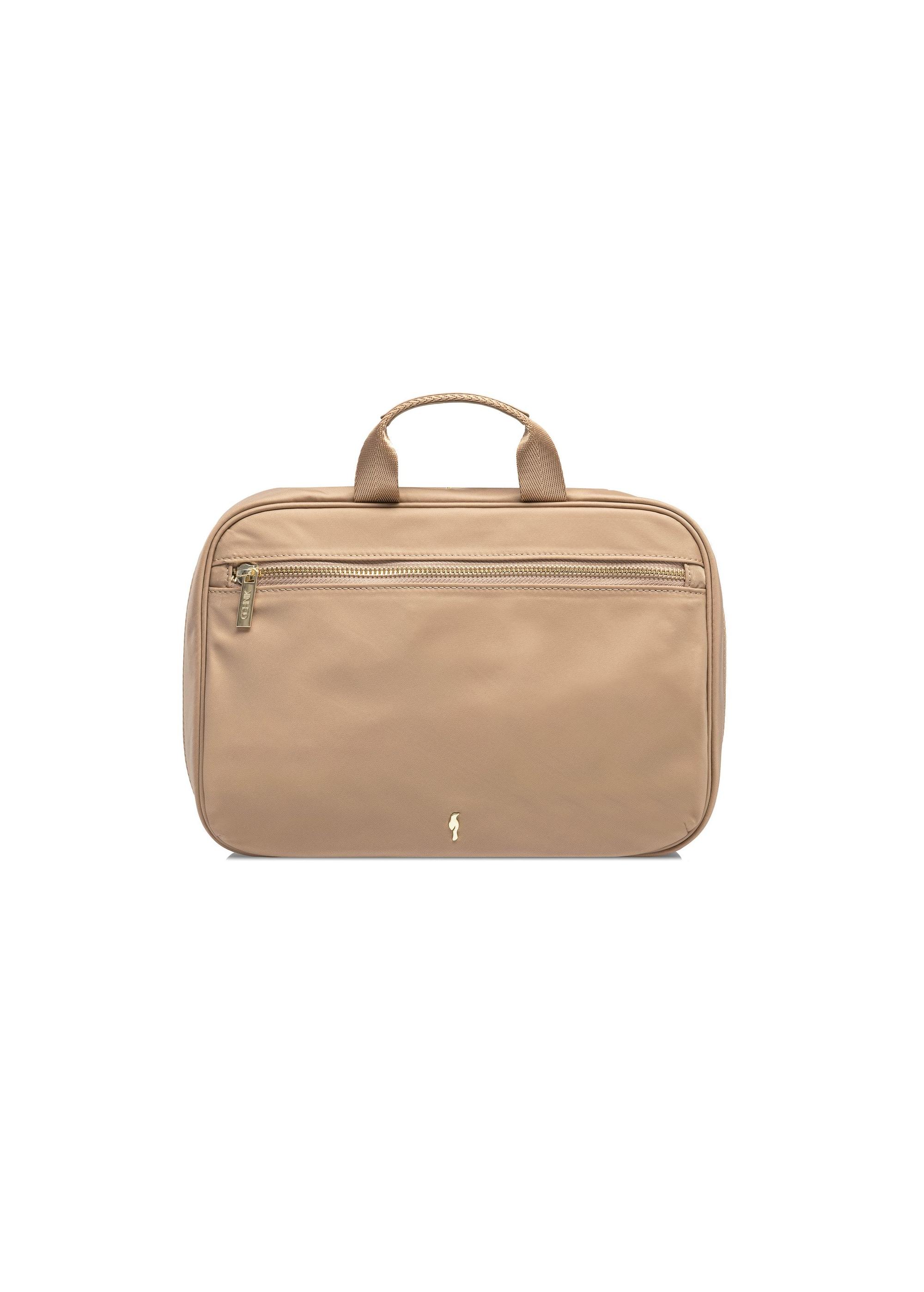 Beige large women's cosmetic bag TOREN-0304-81(W25)-01